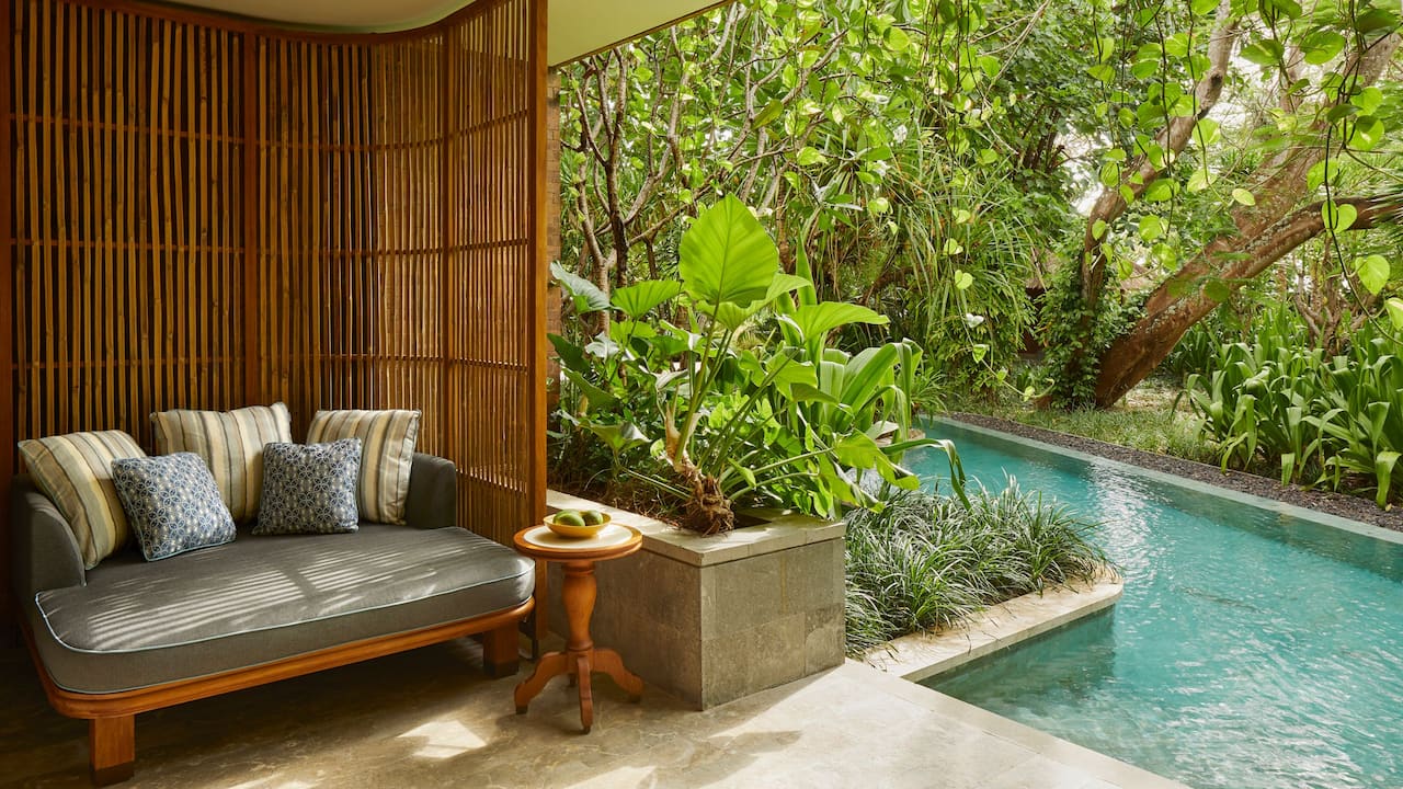 room with lagoon access in Andaz Bali