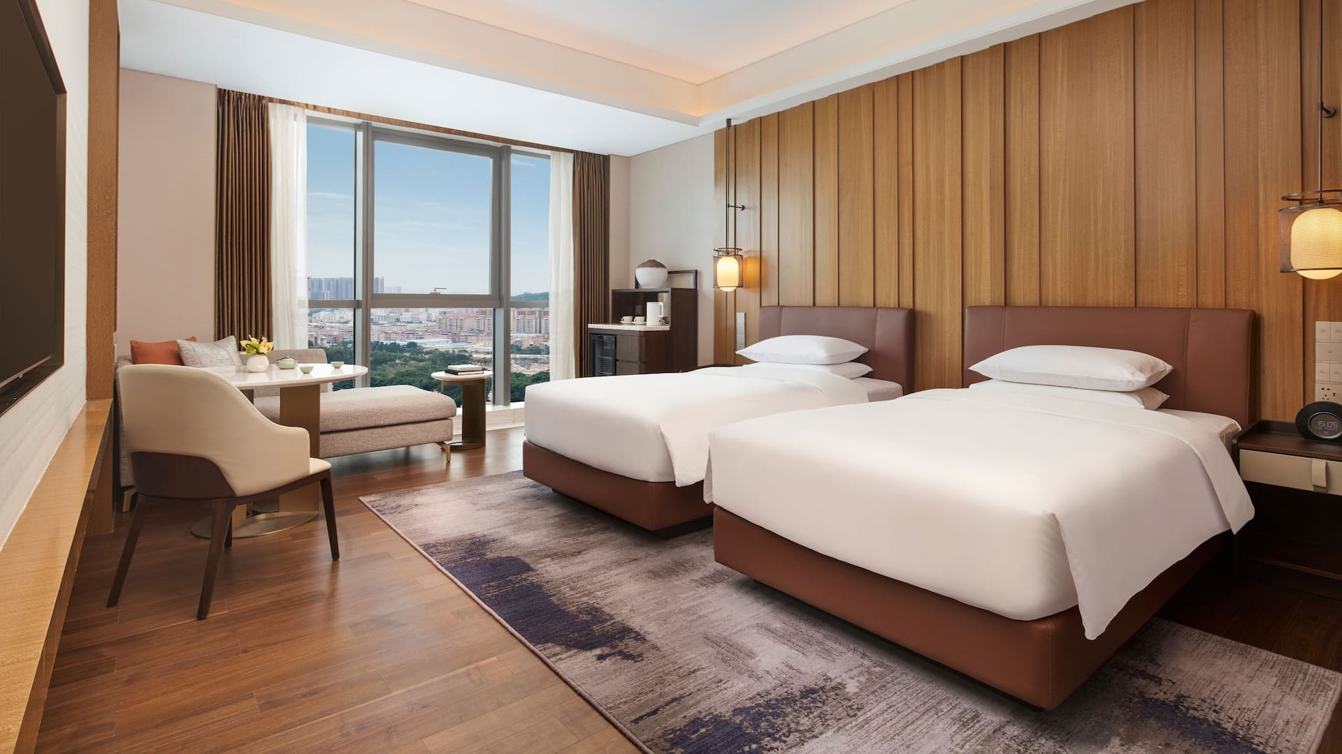 Hyatt Regency Guangzhou Zengcheng Twin Beds City View