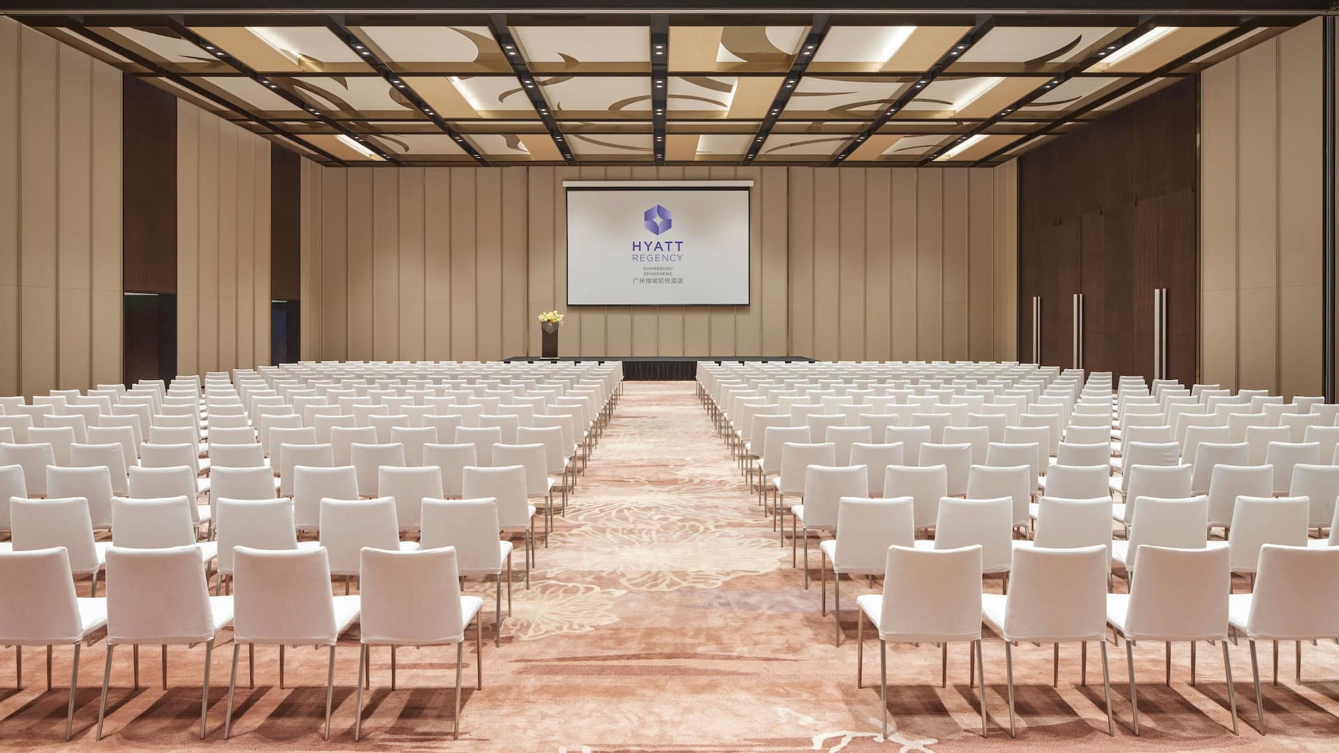 Hyatt Regency Guangzhou Zengcheng Regency Ballroom Theatre Setup