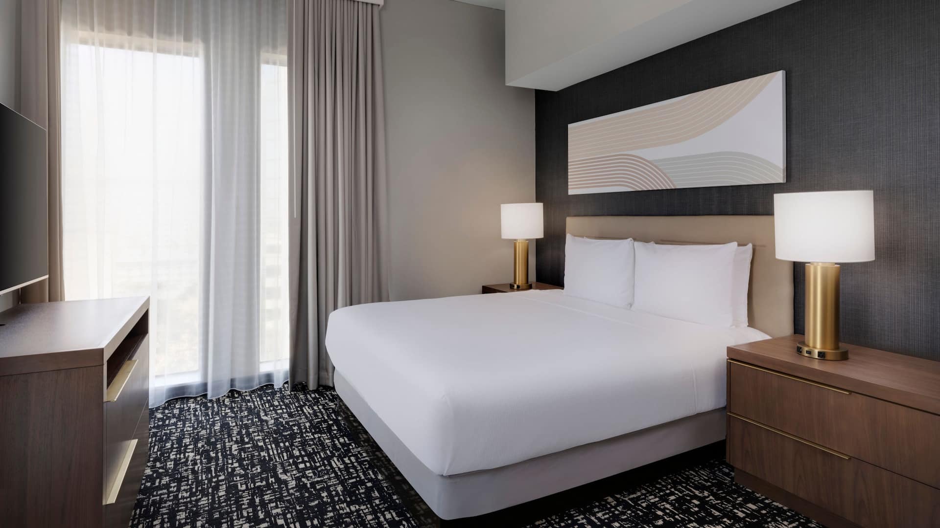 Hyatt House LAX / Century Blvd Two Bedroom King Suite Bedroom