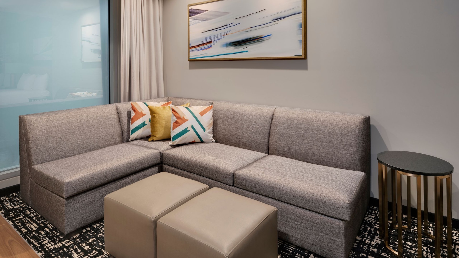 2/3 Hyatt House LAX / Century Blvd Two Queen Studio Kitchen Suite Seating