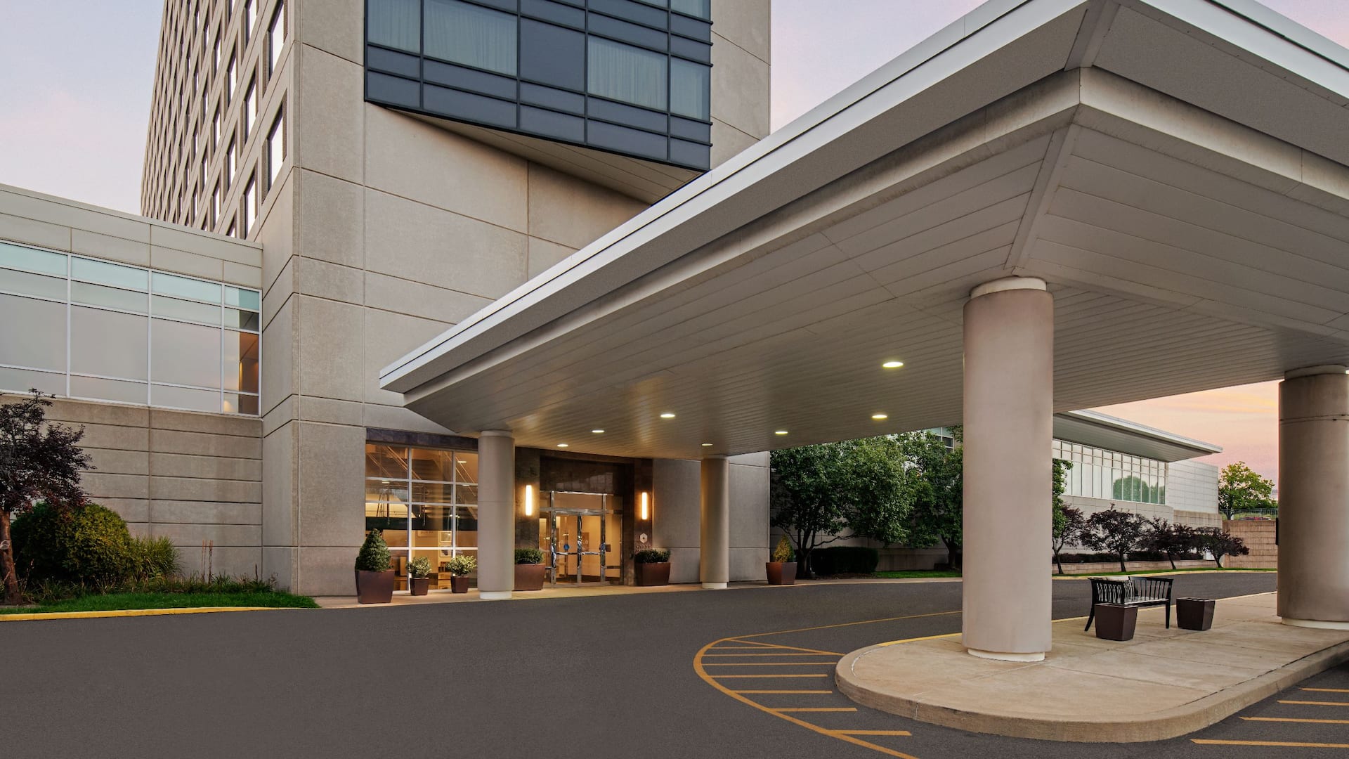 Hyatt Regency Pittsburgh International Airport Hotel Entrance