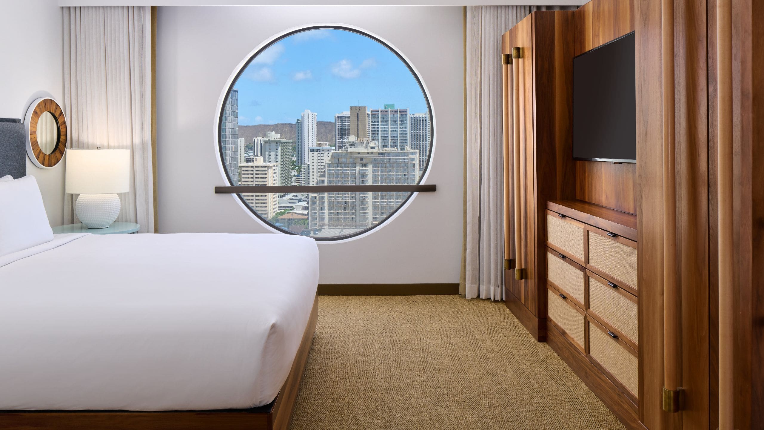 Hyatt Centric Waikiki Beach King Ocean View Suite Bedroom