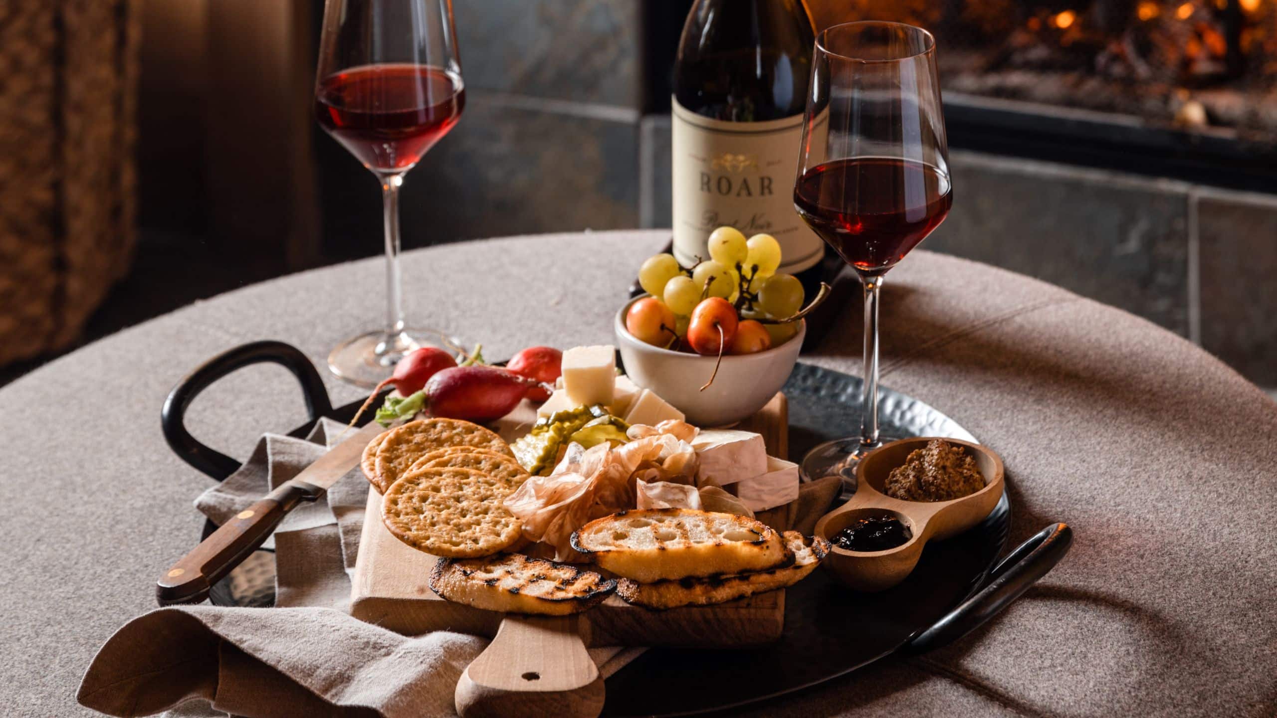 1 of 1 Alila Ventana Big Sur Fireside Wine Charcuterie