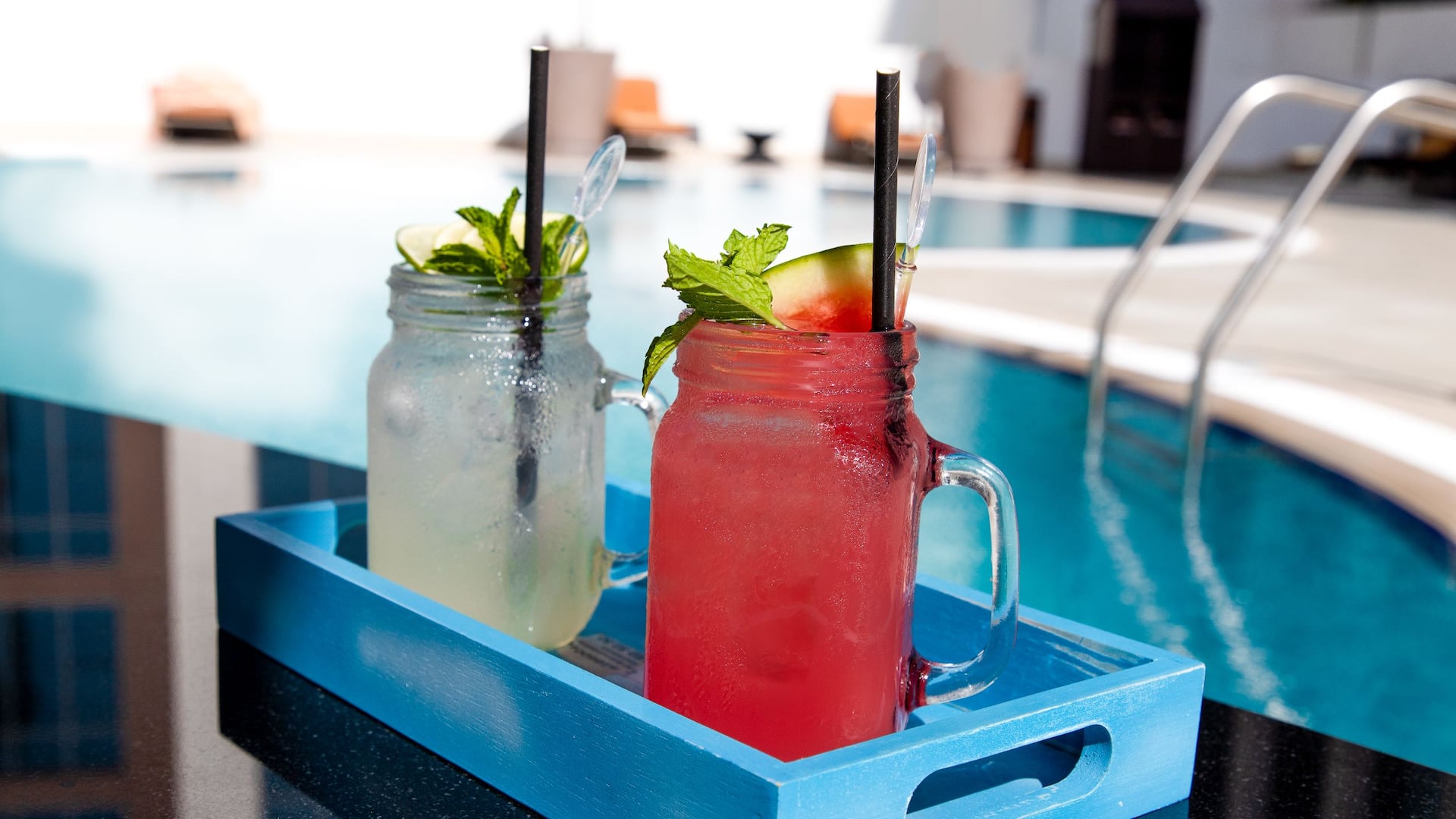 Hyatt Place Dubai Jumeirah Watermelon Mocktail Pool Drink