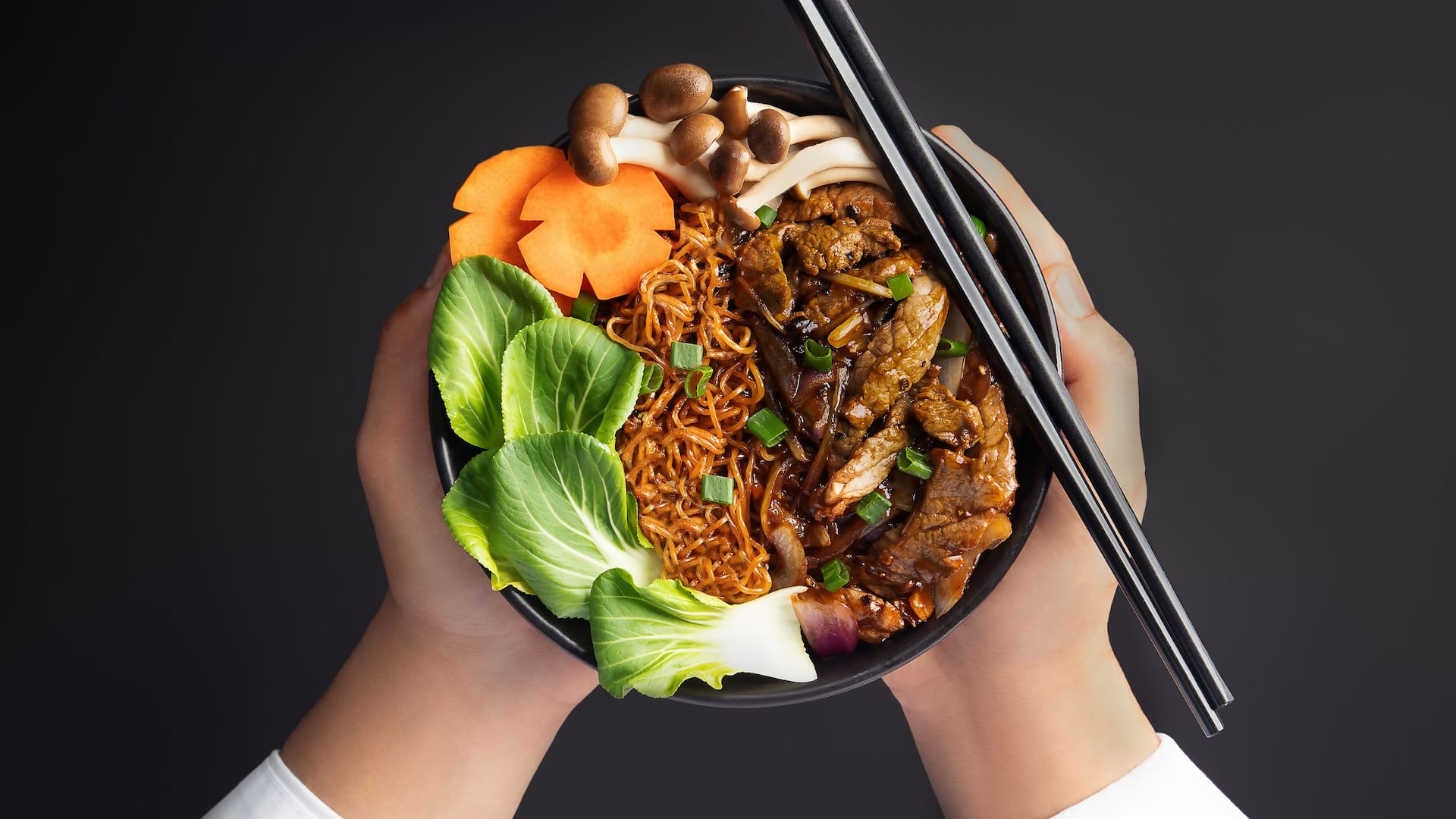 Hyatt Place Dubai Jumeirah Wox Beef And Mushroom Noodles
