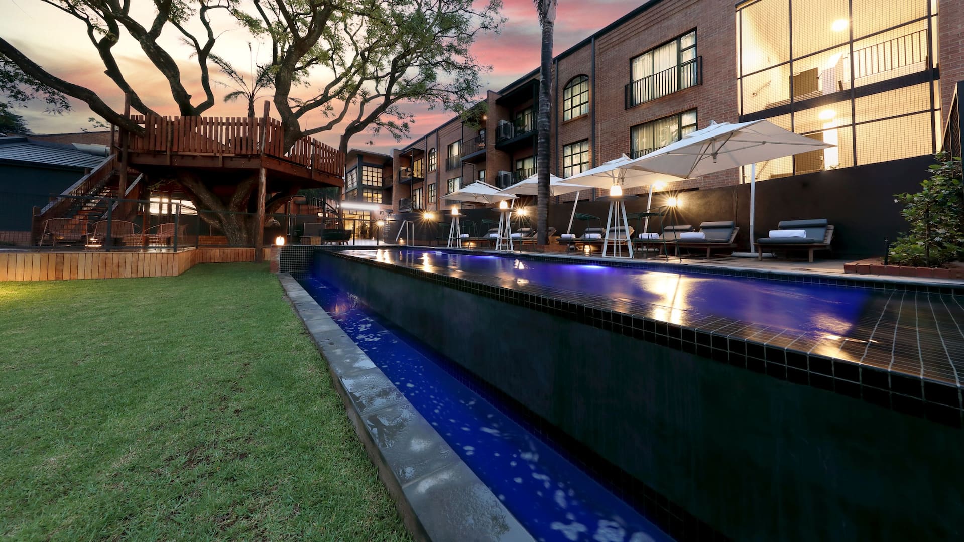 Hyatt House Johannesburg Sandton Pool Treehouse View