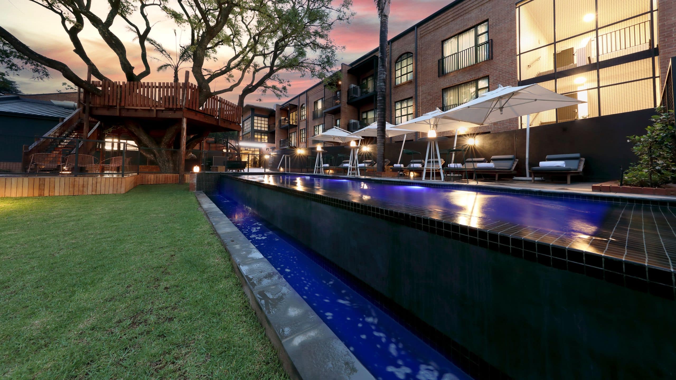 Hyatt House Johannesburg Sandton Pool Treehouse View