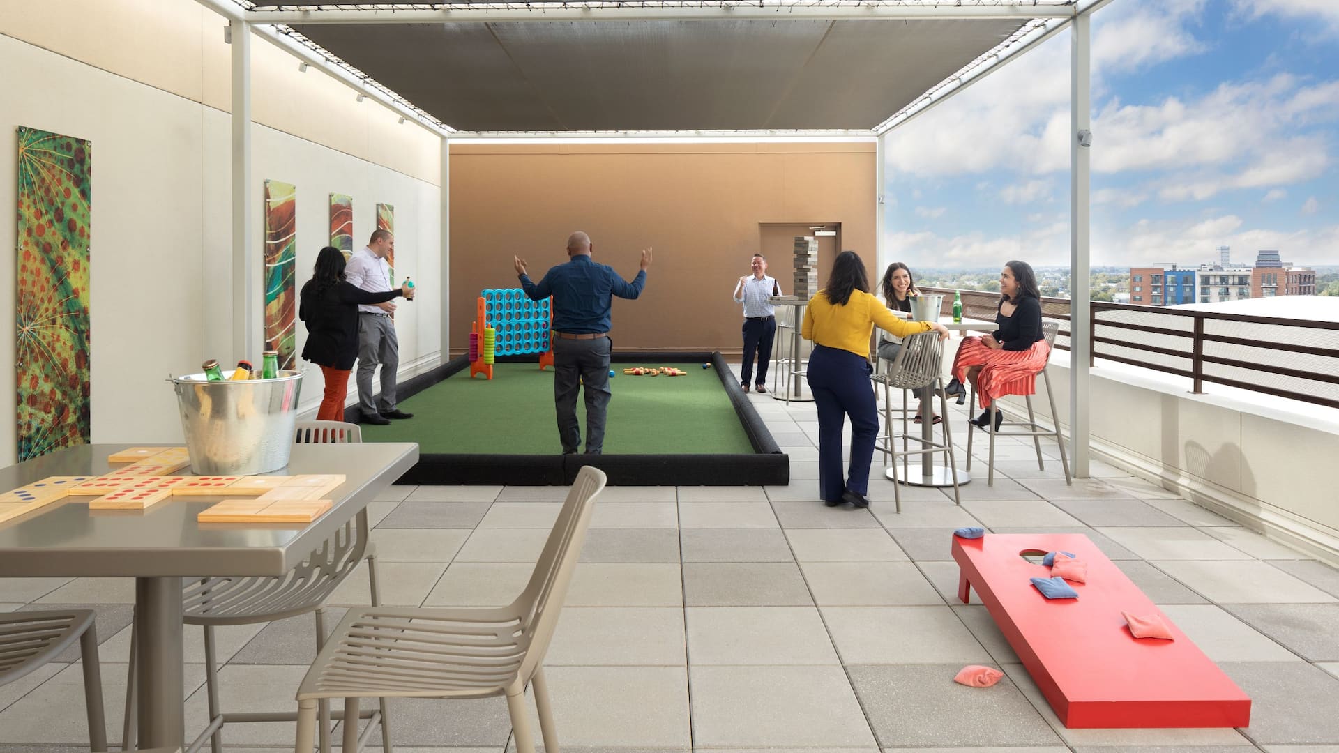 Grand Hyatt San Antonio River Walk Game Park Terrace Seating