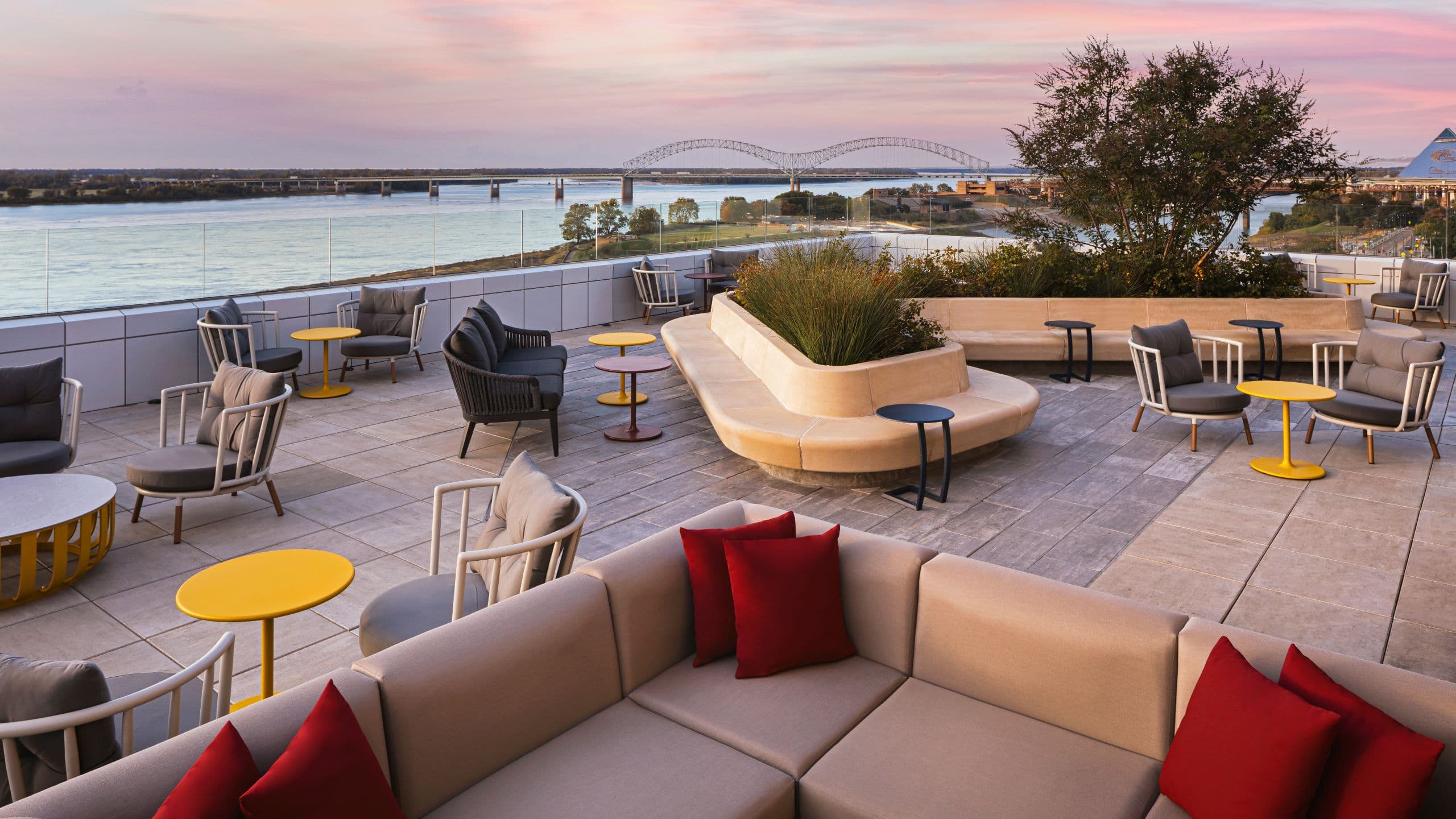 1 of 1 Hyatt Centric Beale Street Memphis Roof Deck Seating