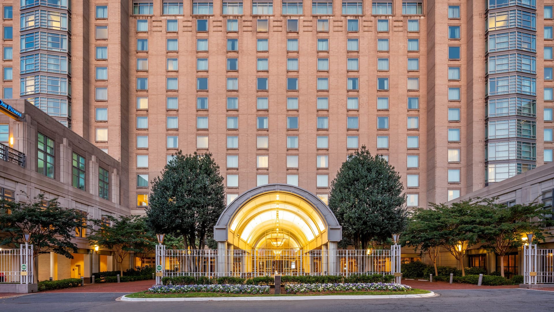 Hyatt Regency Reston Front Entrance Facade