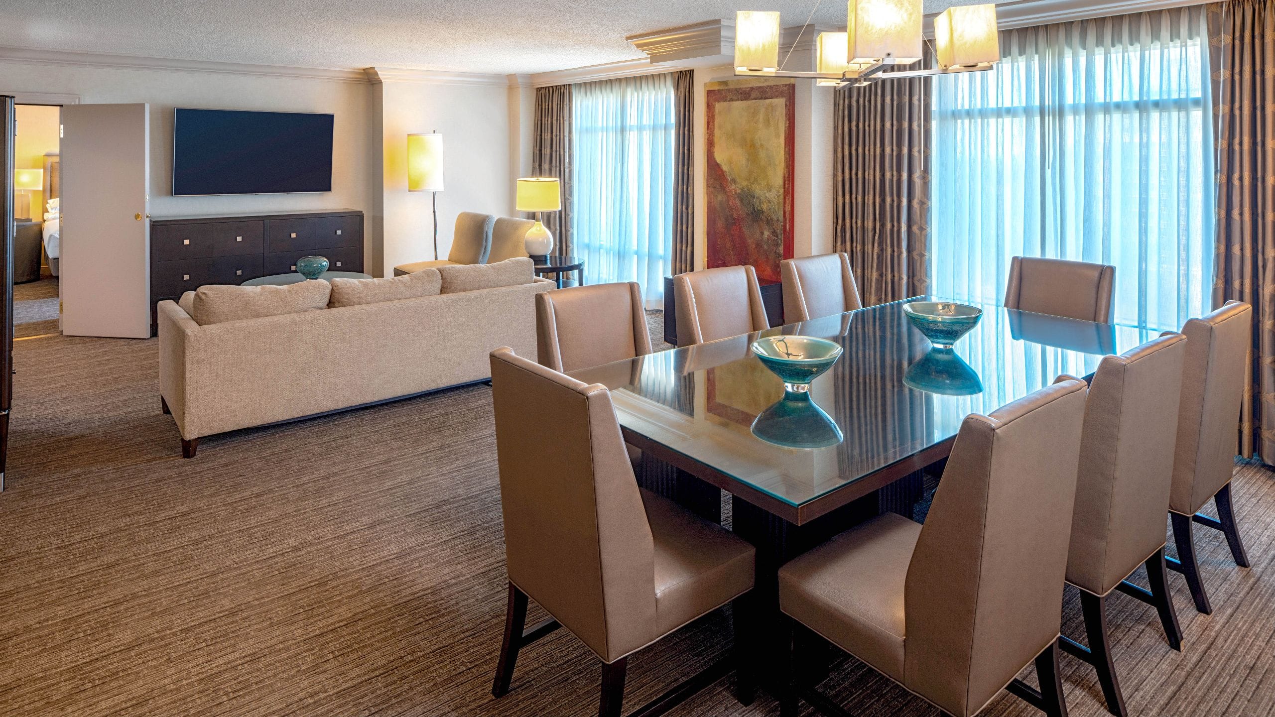 Hyatt Regency Reston Town Center Suite Dining Living