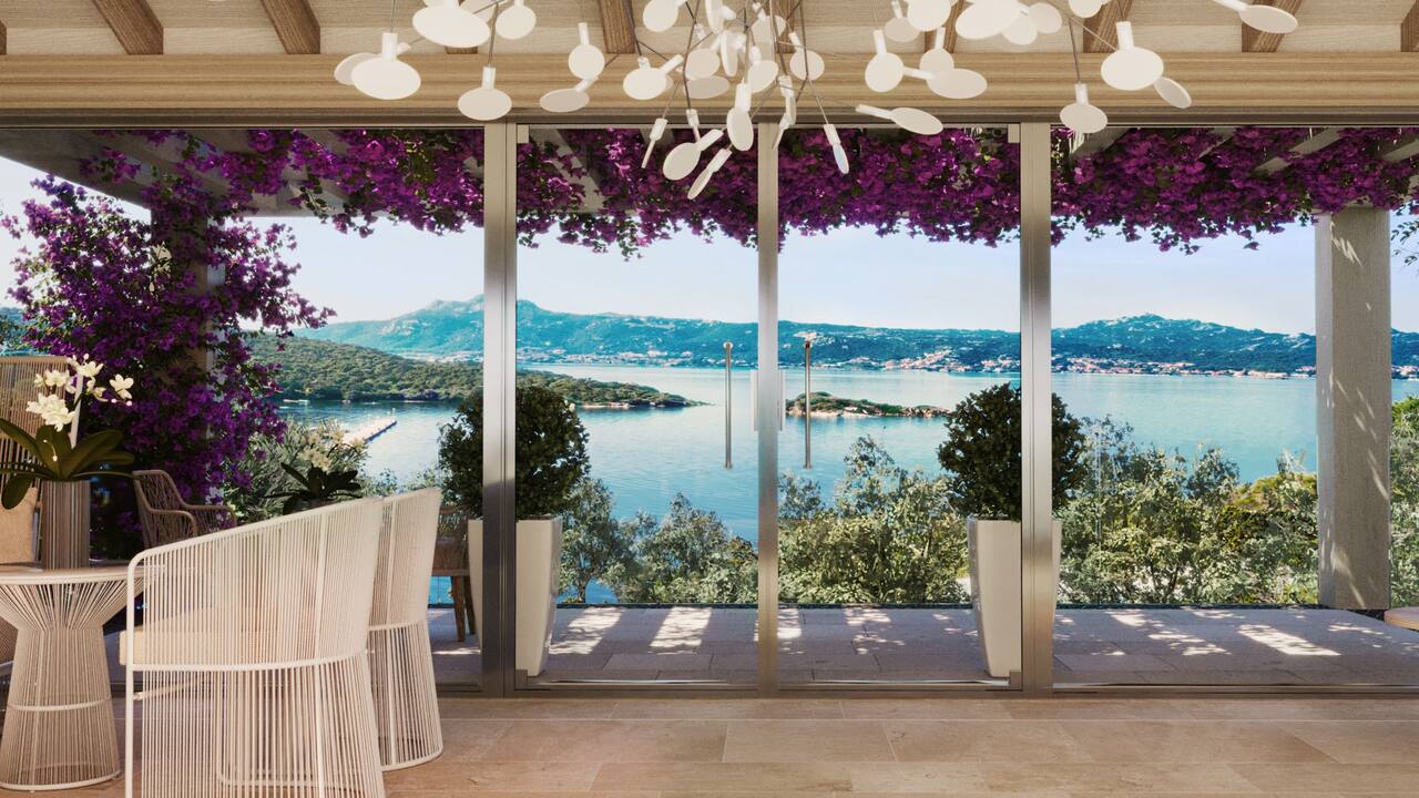 7Pines Resort Sardinia Reception Views
