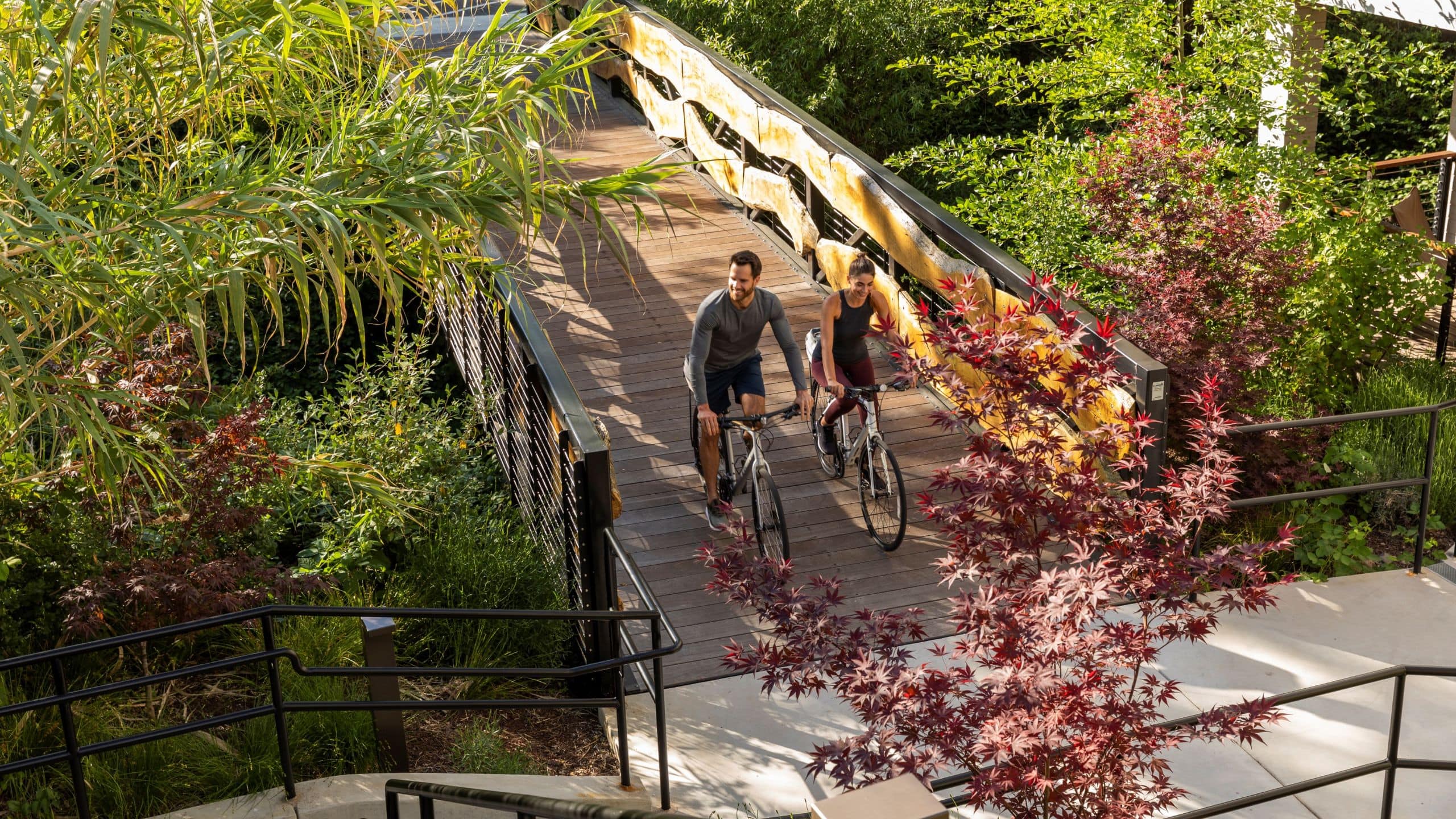 Alila Napa Valley Couple Bike Riding