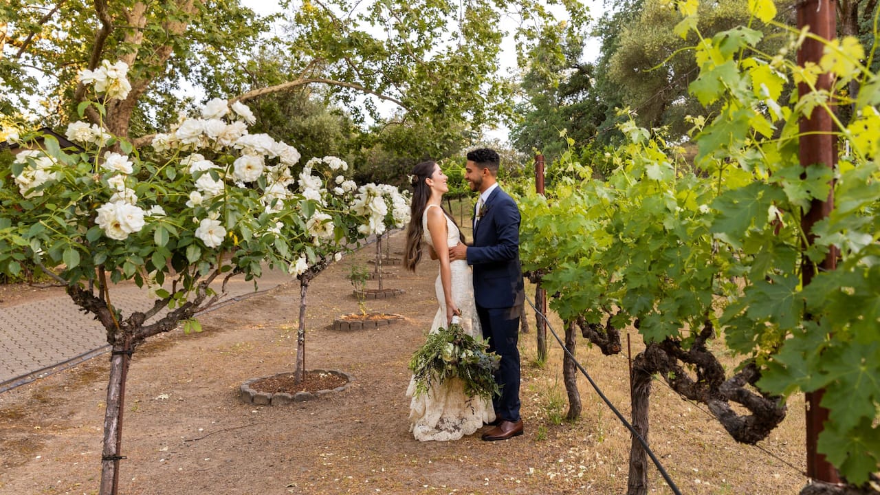Couple Wedding Vineyard