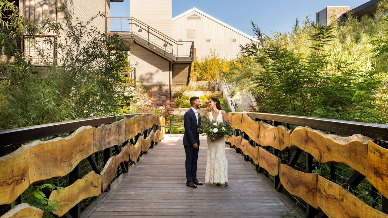 Wedding Couple Bridge
