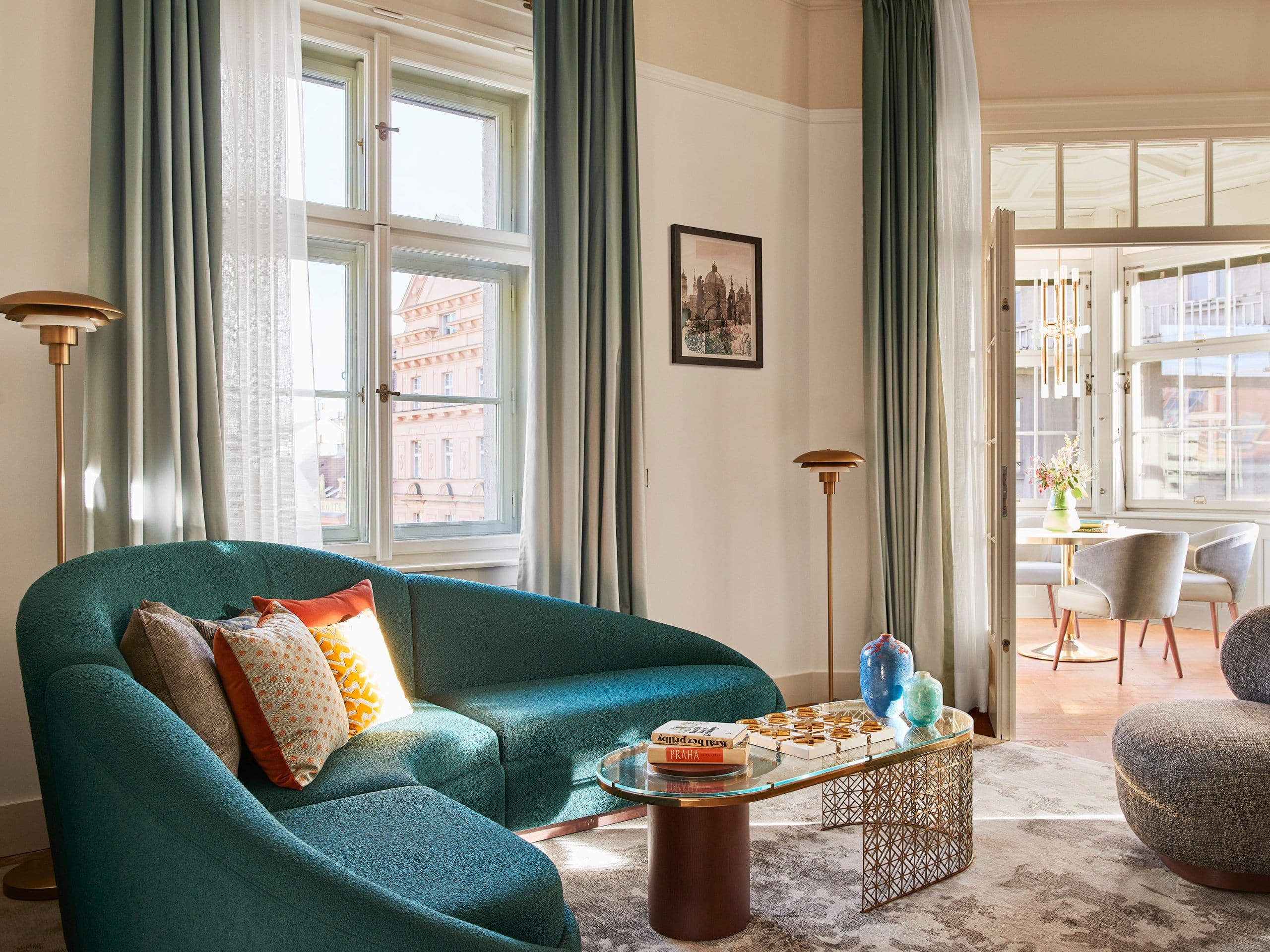 Andaz Prague Winter Garden Suite Sitting Area