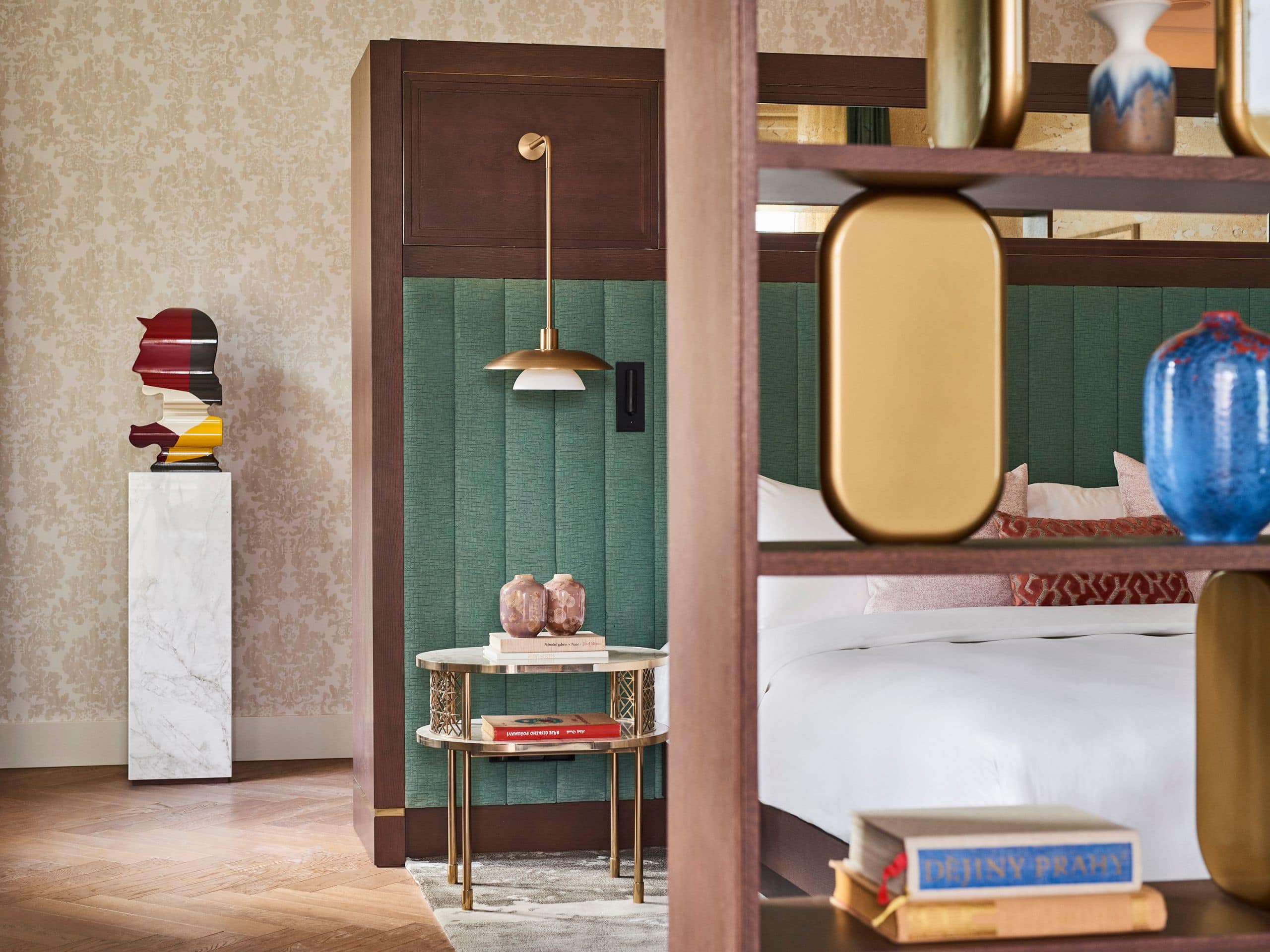 Andaz Prague Winter Garden Suite Bedside Table Art