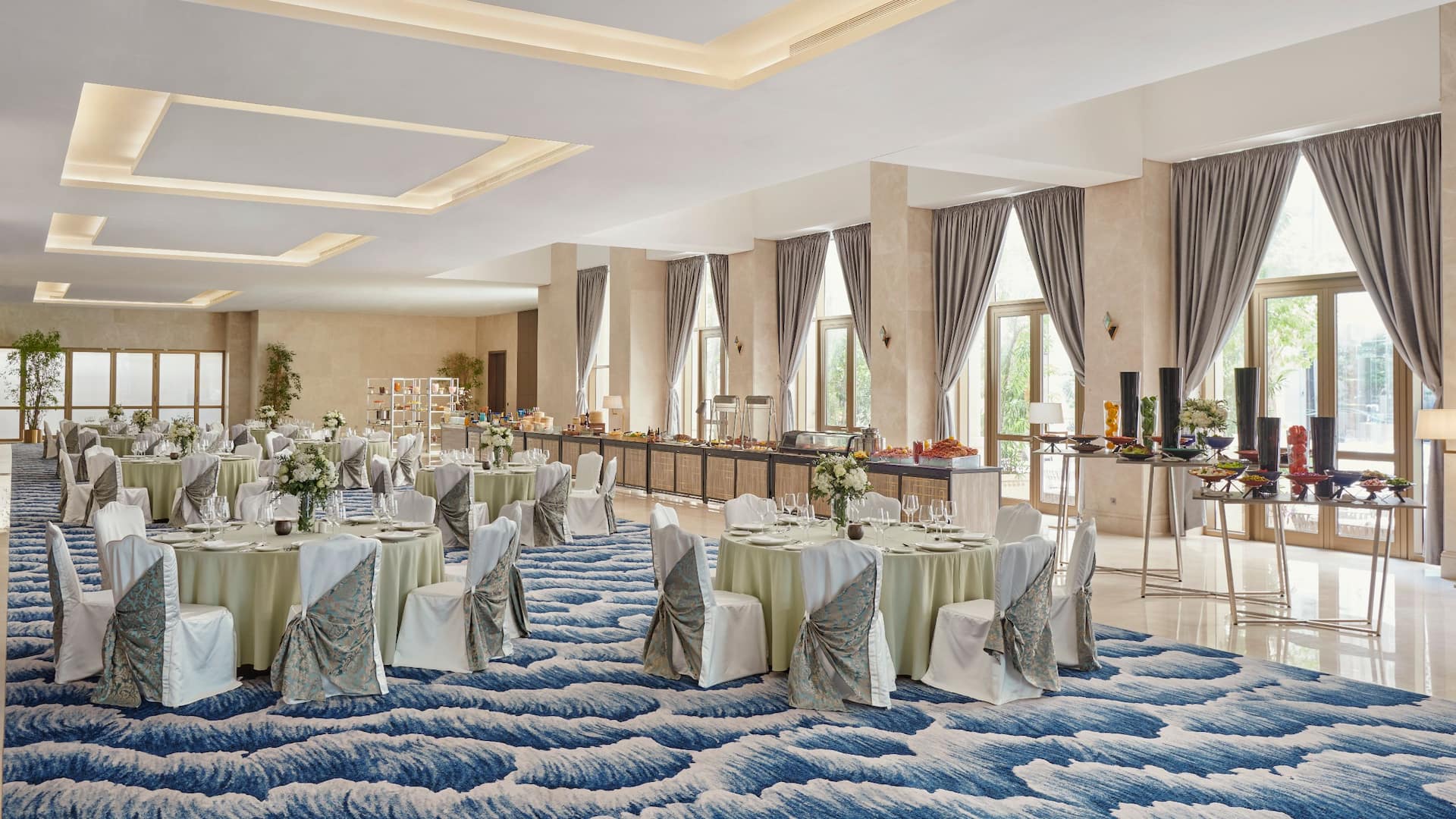 Grand Hyatt Al Khobar Hotel and Residences Ballroom Foyer Wedding Setup