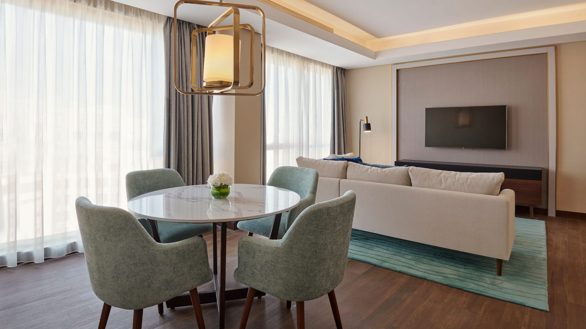 4/5 Grand Hyatt Al Khobar Hotel and Residences One Bedroom Deluxe Residence Living Room