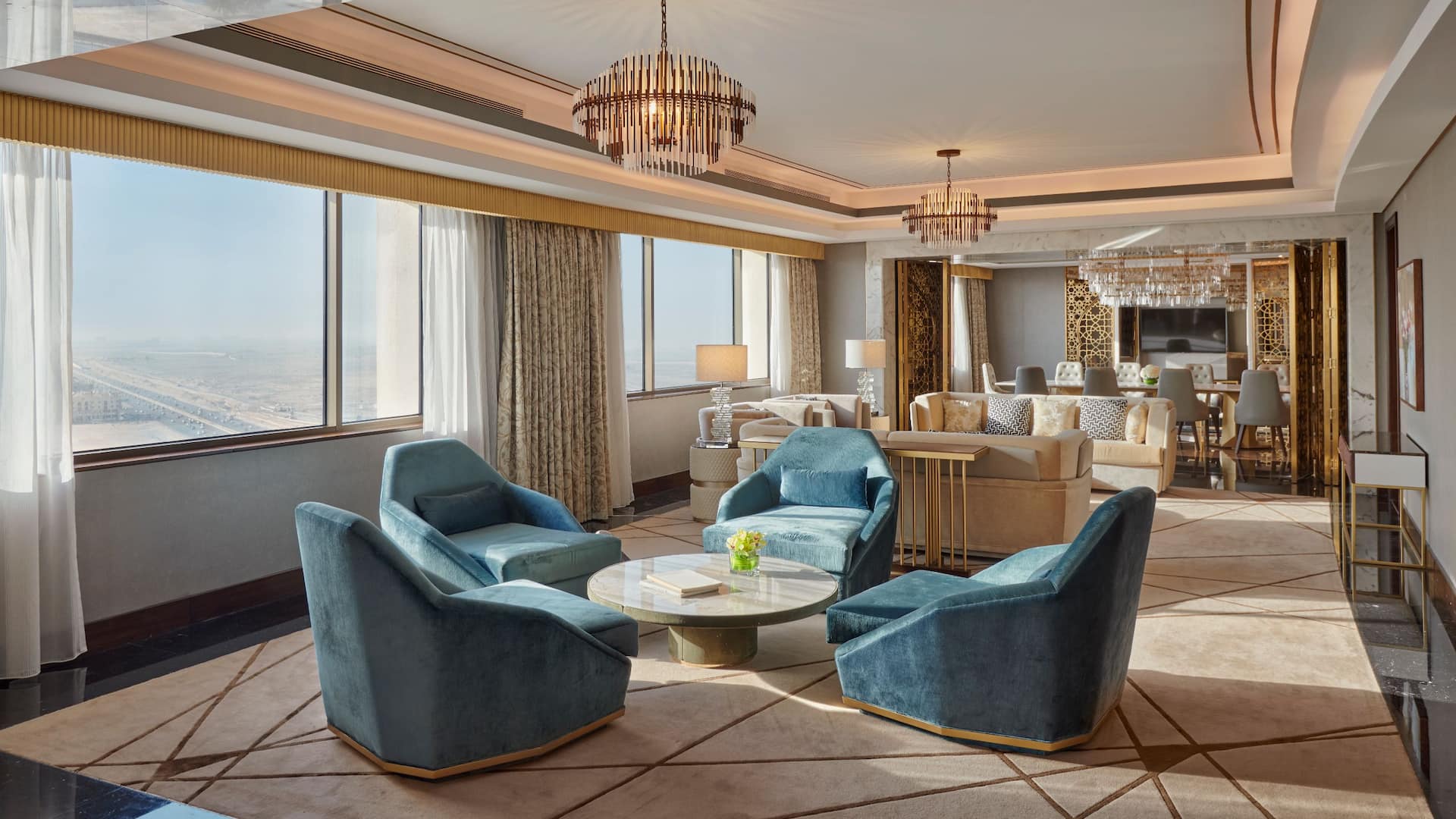 7 of 8 Grand Hyatt Al Khobar Hotel and Residences Royal Suite Living Room