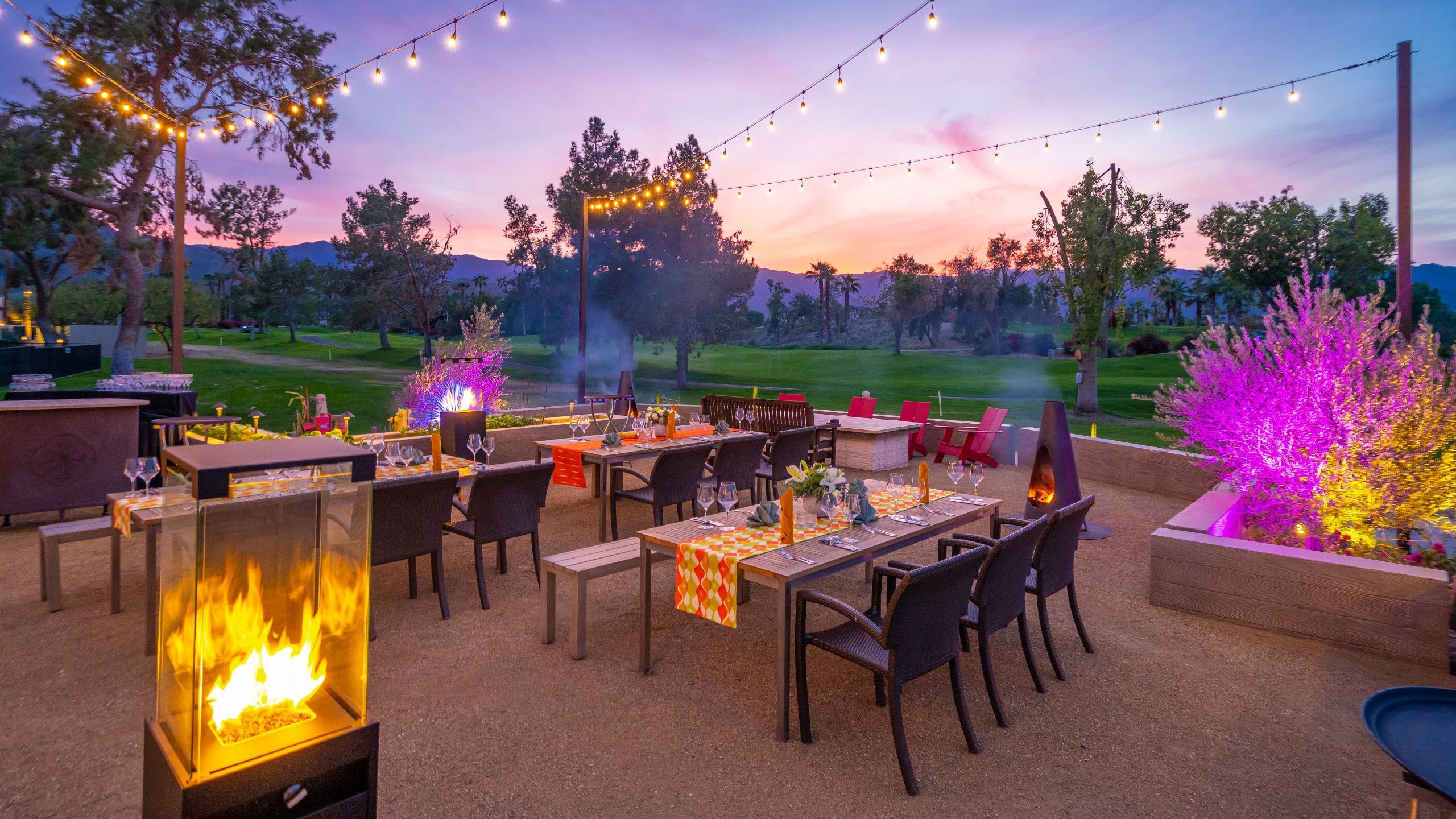 Grand Hyatt Indian Wells Resort & Villas Fireside Garden Evening Event
