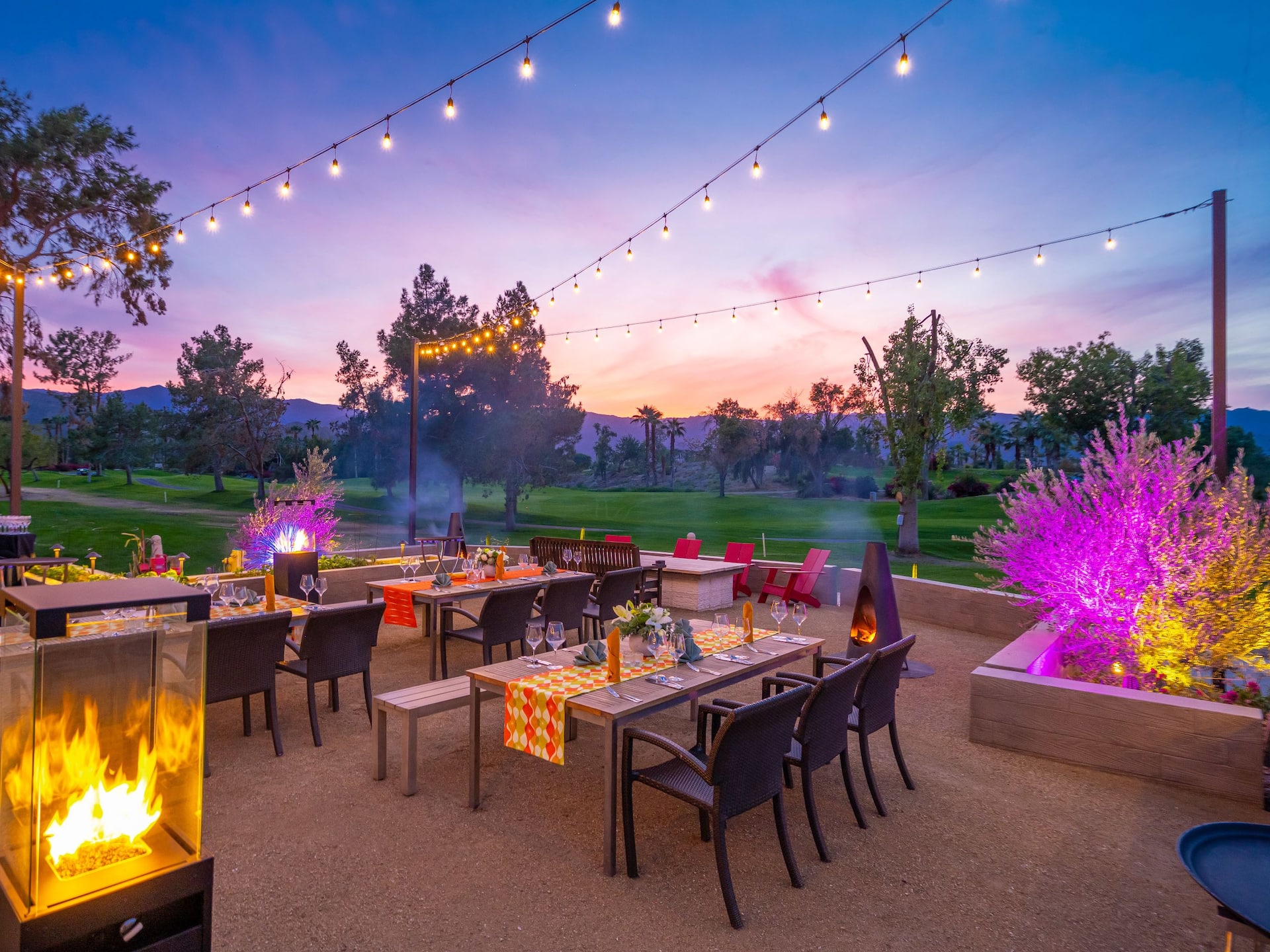 Grand Hyatt Indian Wells Resort & Villas Fireside Garden Evening Event
