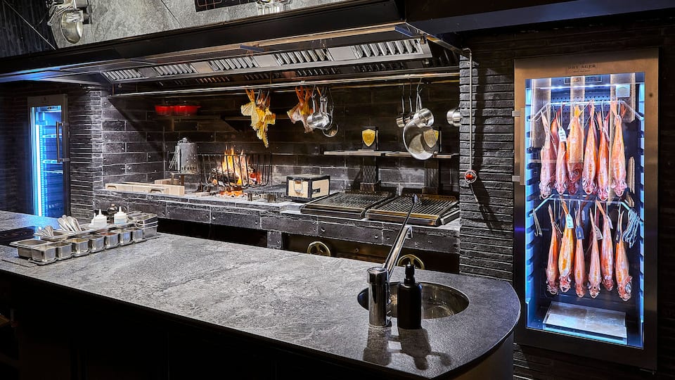 Smoked Room Restaurant Kitchen