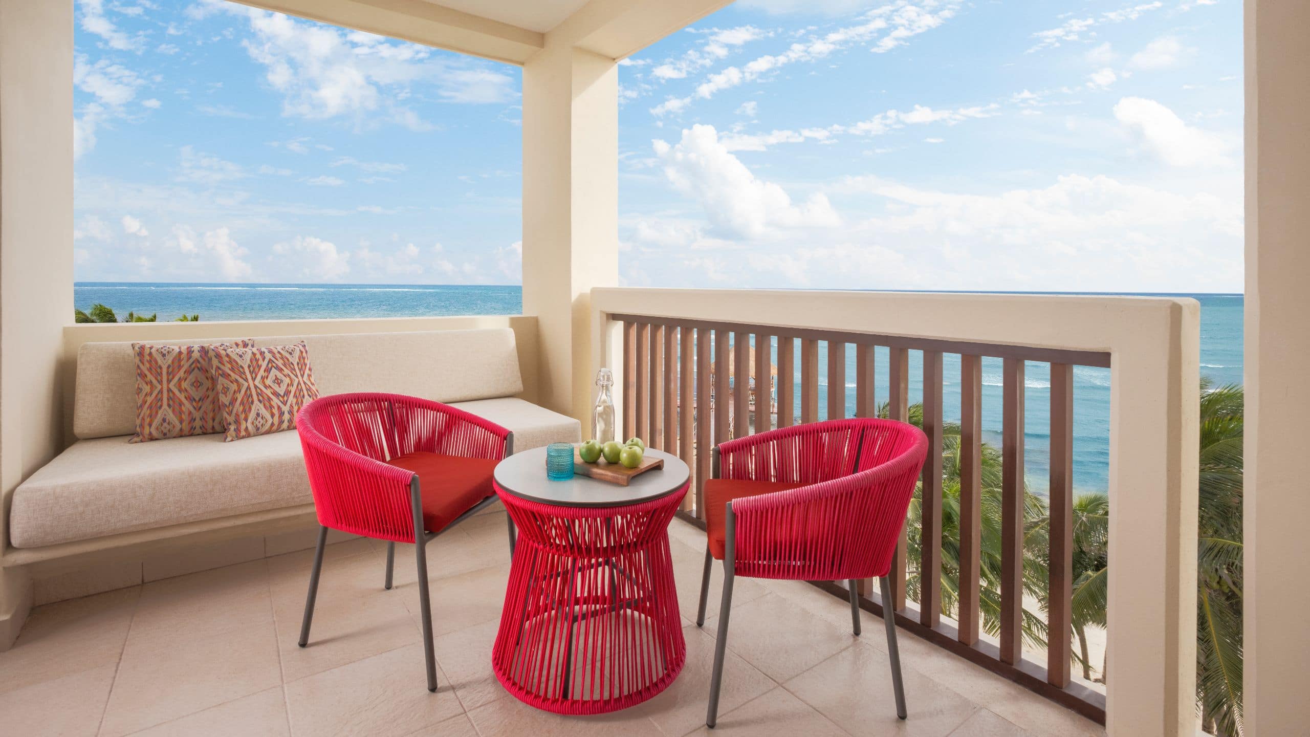 3 of 6 Dreams Puerto Morelos Resort & Spa Oceanfront Master Suite Balcony