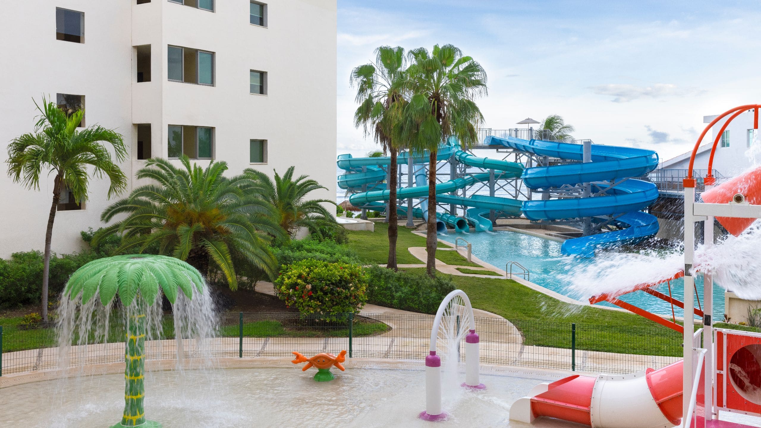 Dreams Puerto Morelos Resort & Spa Water Park Slides