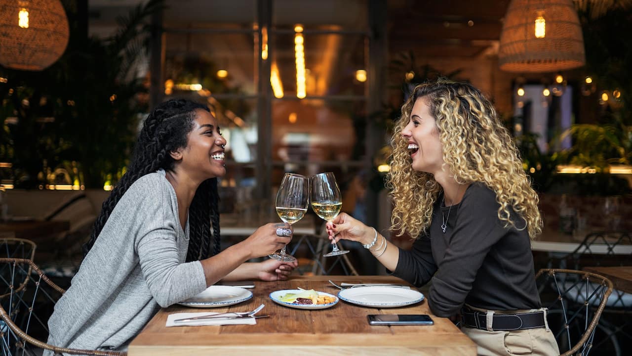 Couple Friends Toasting