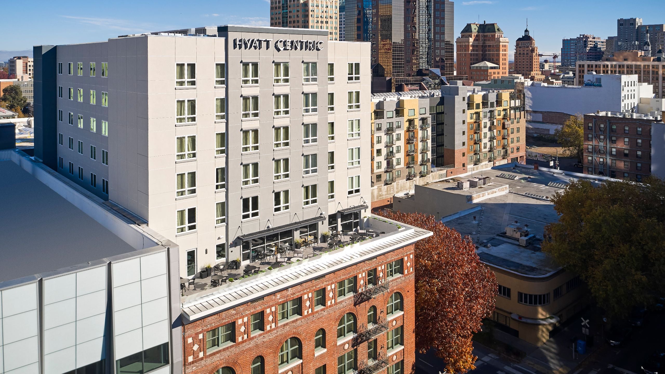 Hyatt Centric Downtown Sacramento Exterior Clayton Patio Daytime View