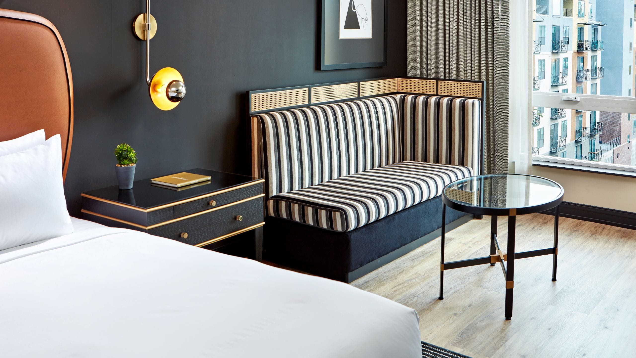 Hyatt Centric Downtown Sacramento King Deluxe Sofa Detail