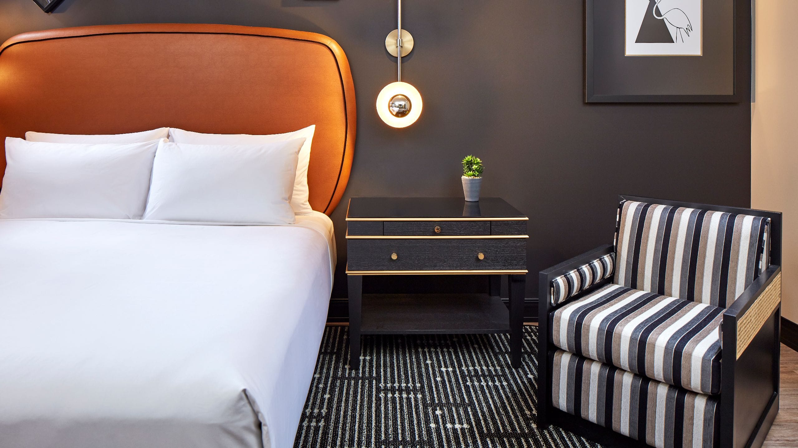 Hyatt Centric Downtown Sacramento King Standard Sofa Chair Details