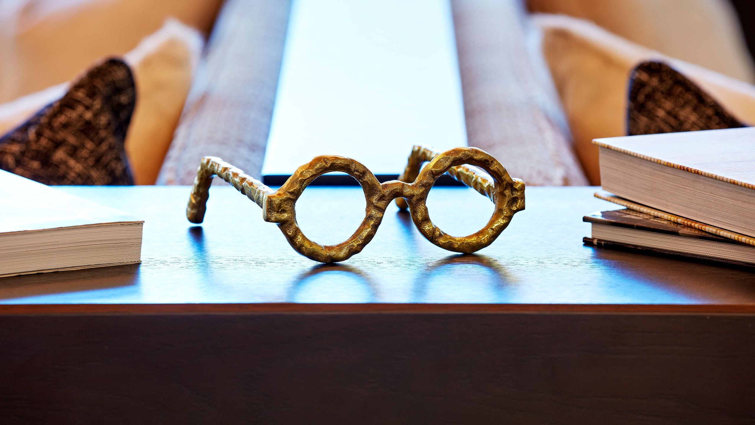 Hyatt Centric Downtown Sacramento Lobby Details Glasses View