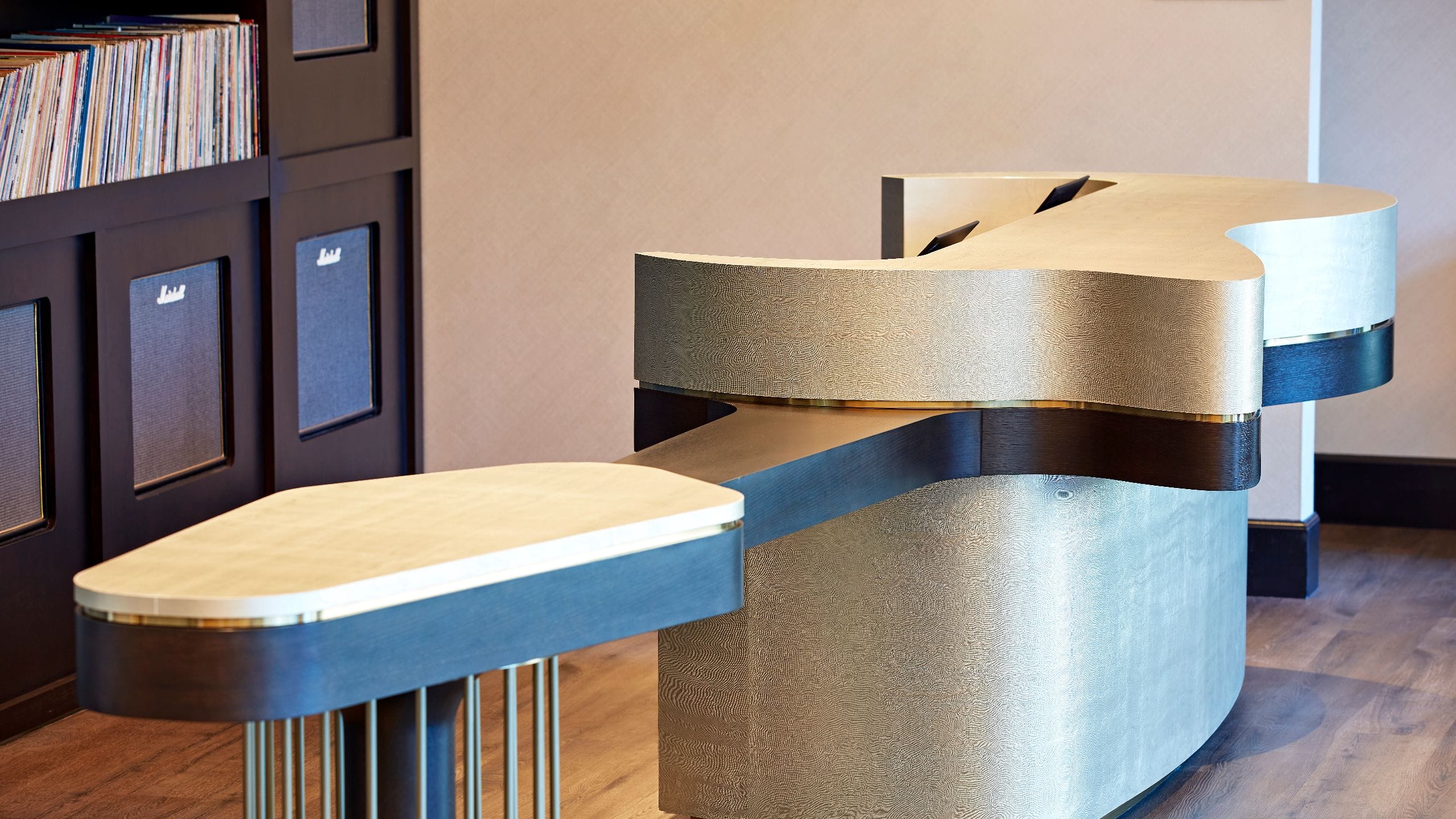 Hyatt Centric Downtown Sacramento Lobby Details Guitar