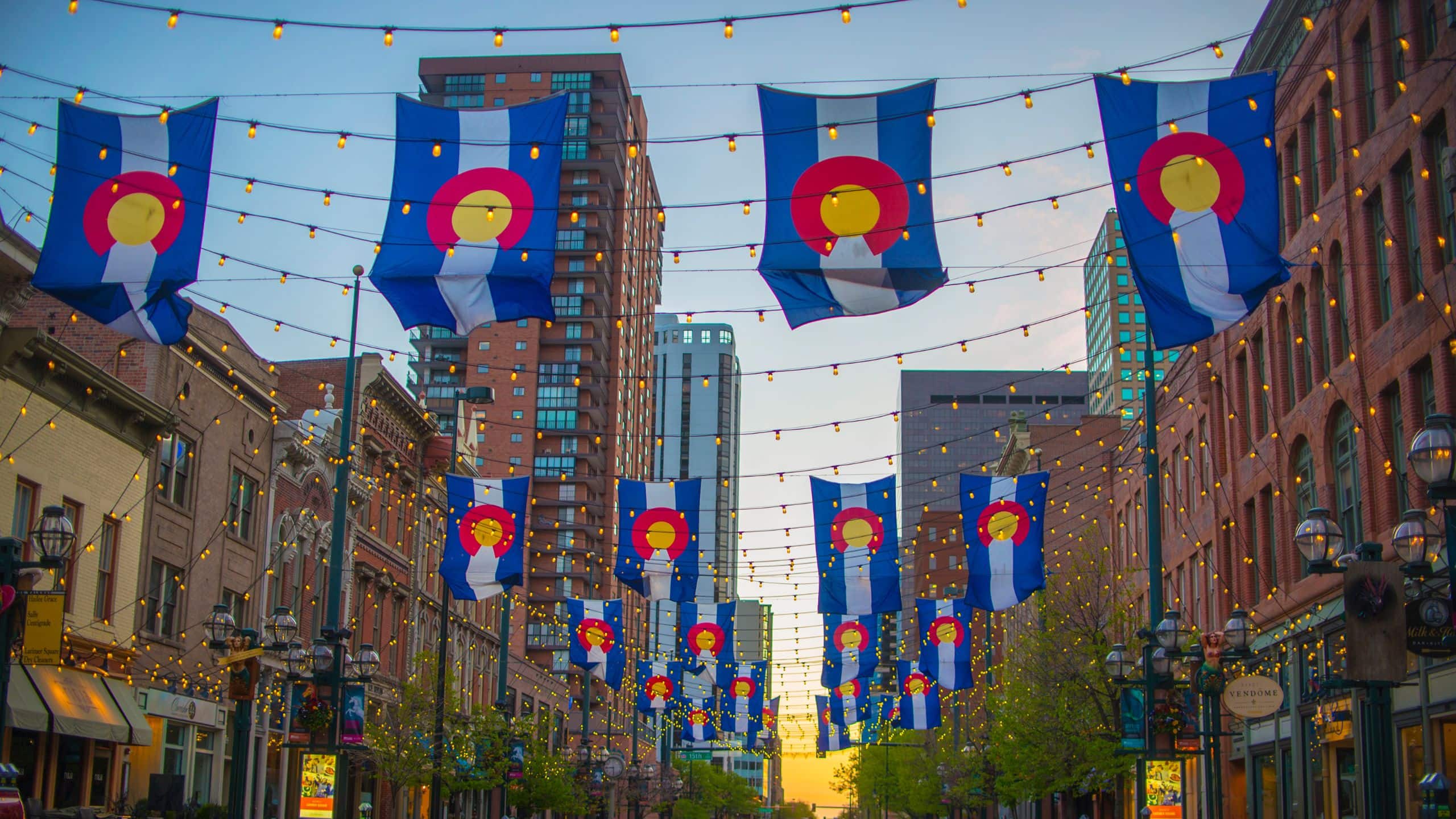 Thompson Denver  Denver Larimer Square Flags