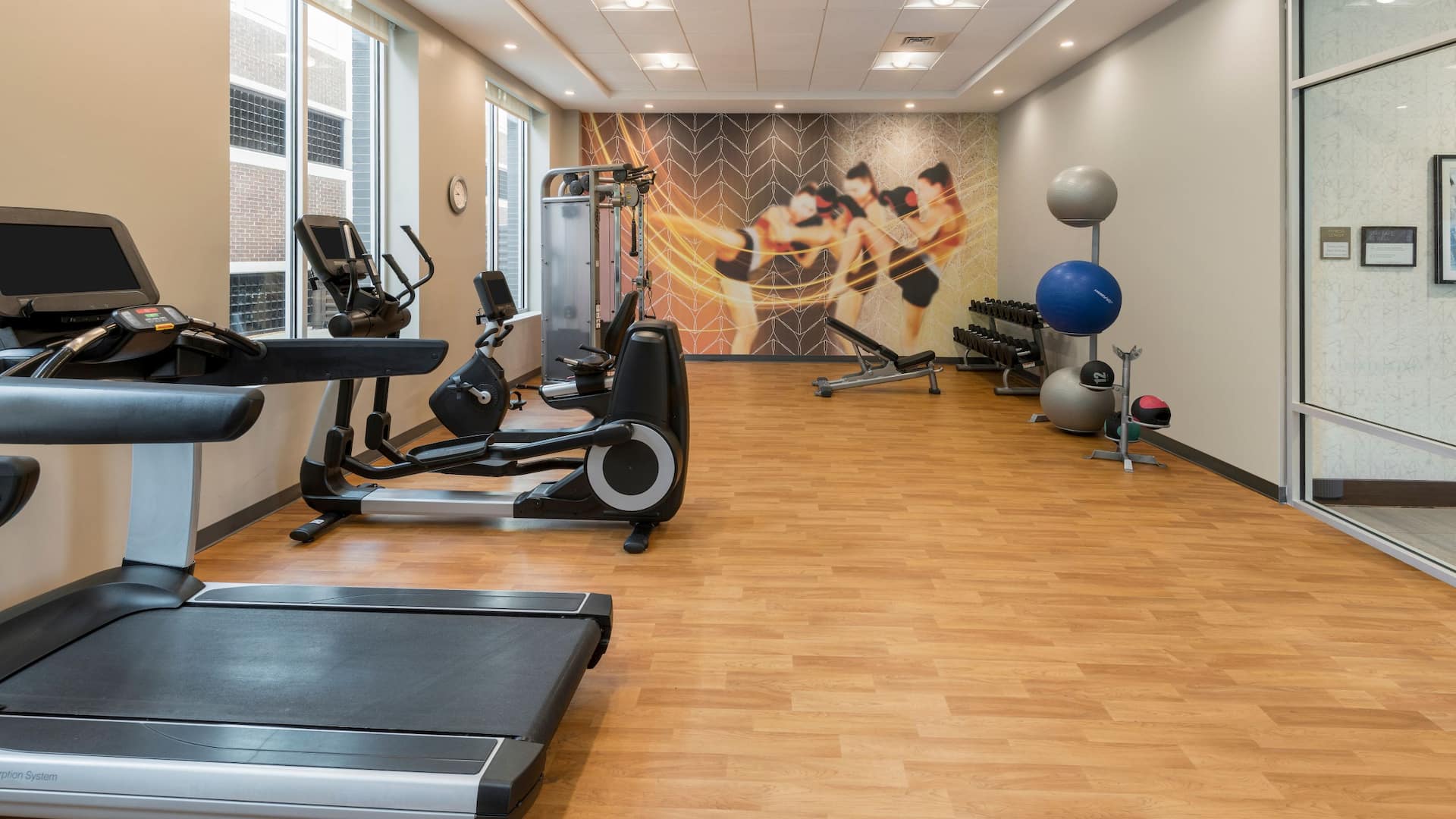 Hyatt Place Greenville Downtown Fitness Center Equipment
