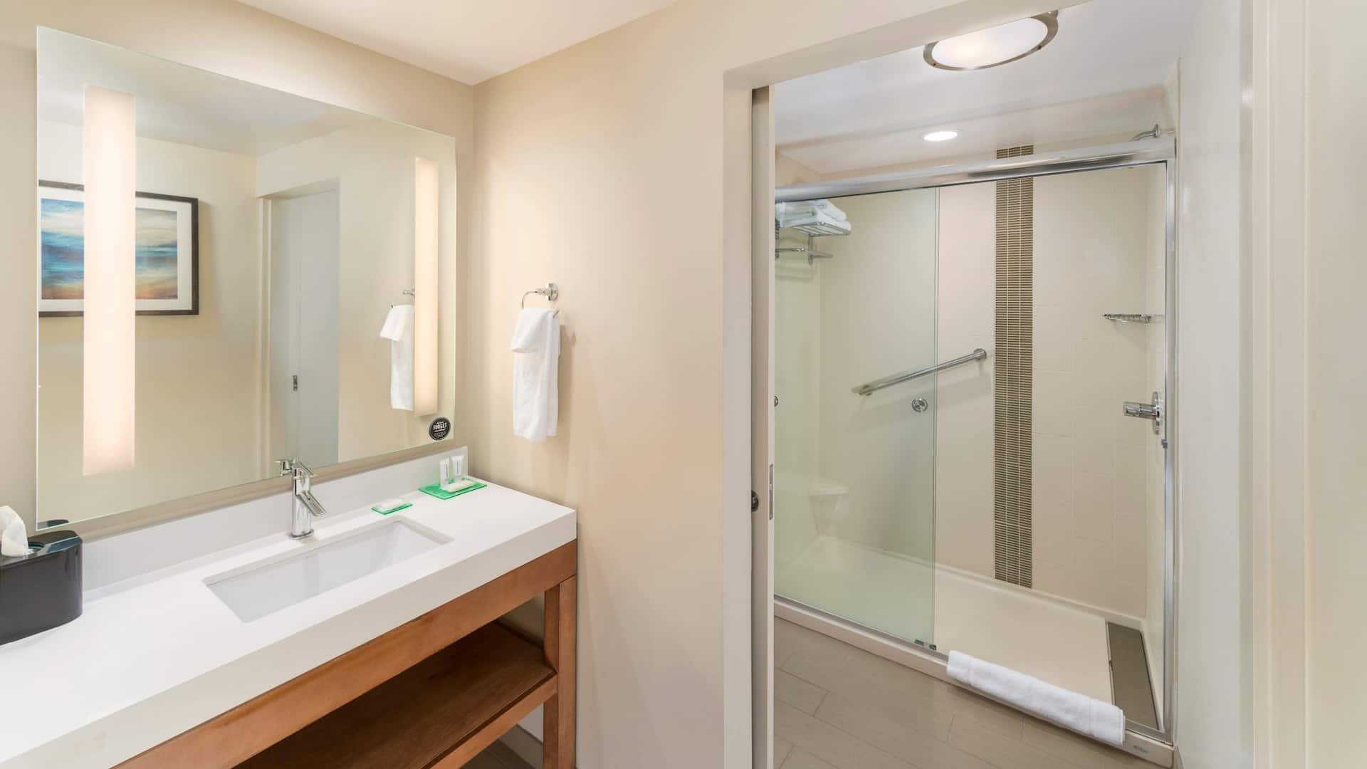 2 of 5 Hyatt Place Greenville Downtown Specialty King Bathroom
