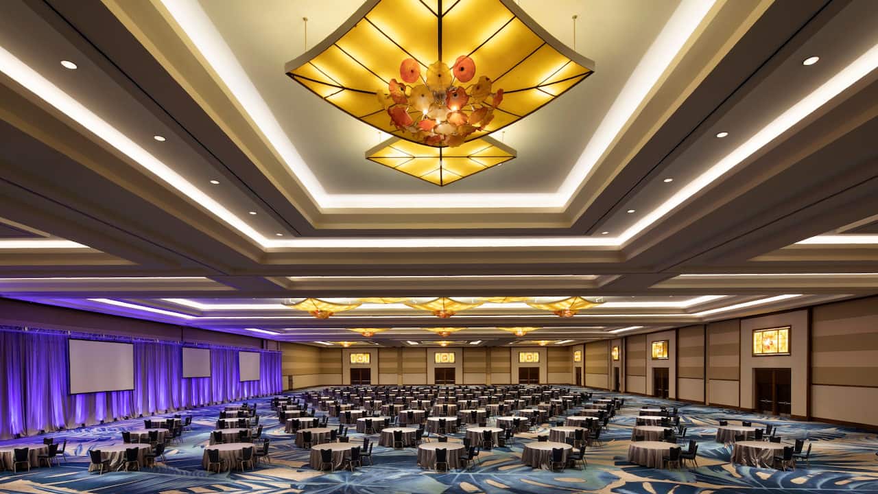 Regency Ballroom banquet set-up