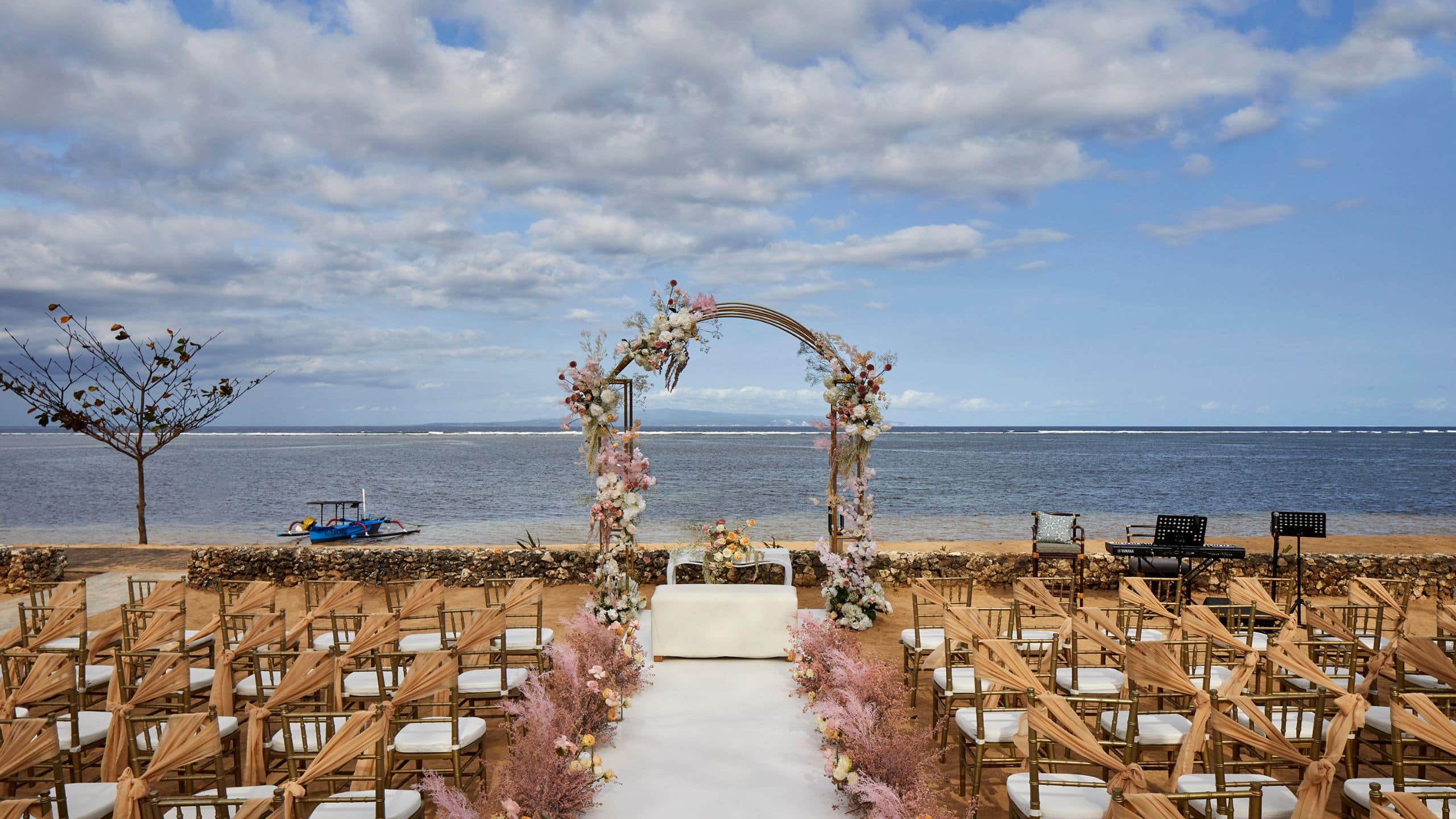 Andaz Bali Wedding Setup By The Beach