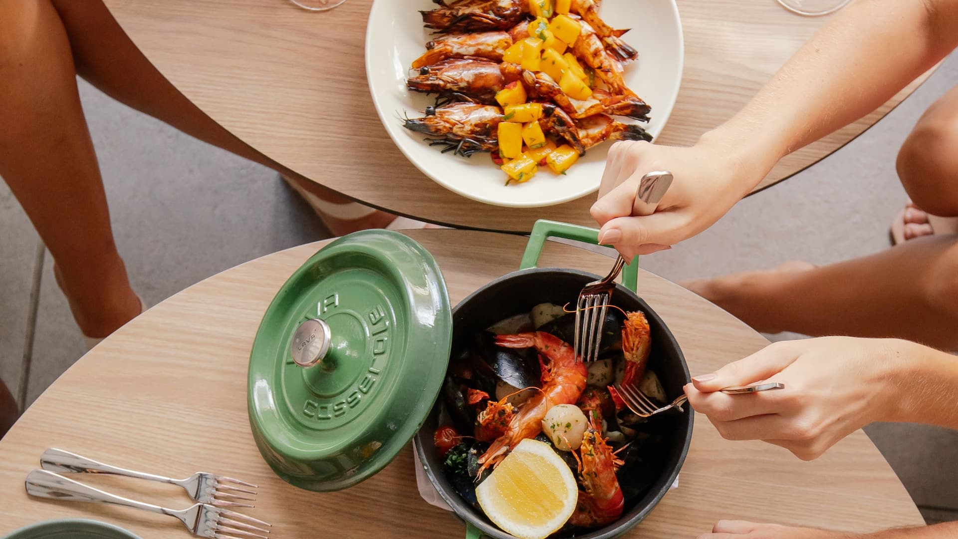 Hyatt Regency Brisbane Hibiscus Room Summer Menu Spread