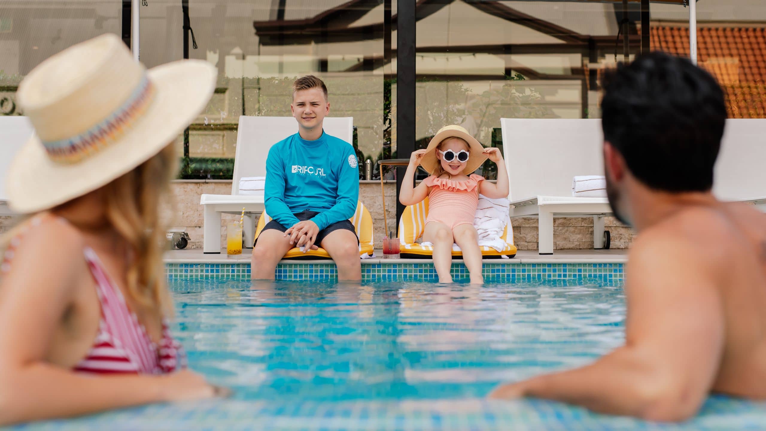 Hyatt Regency Brisbane Swimming Pool Family