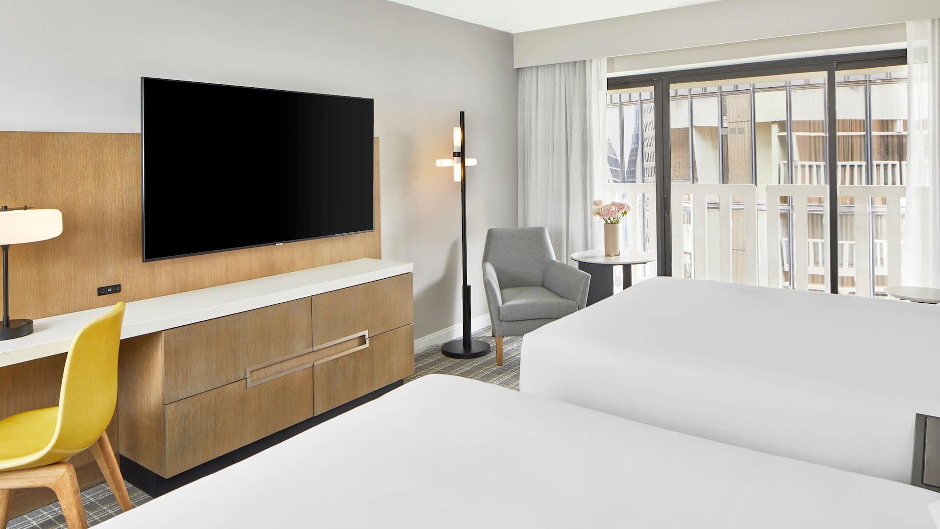 Hyatt Regency Atlanta Two Queens Balcony Credenza