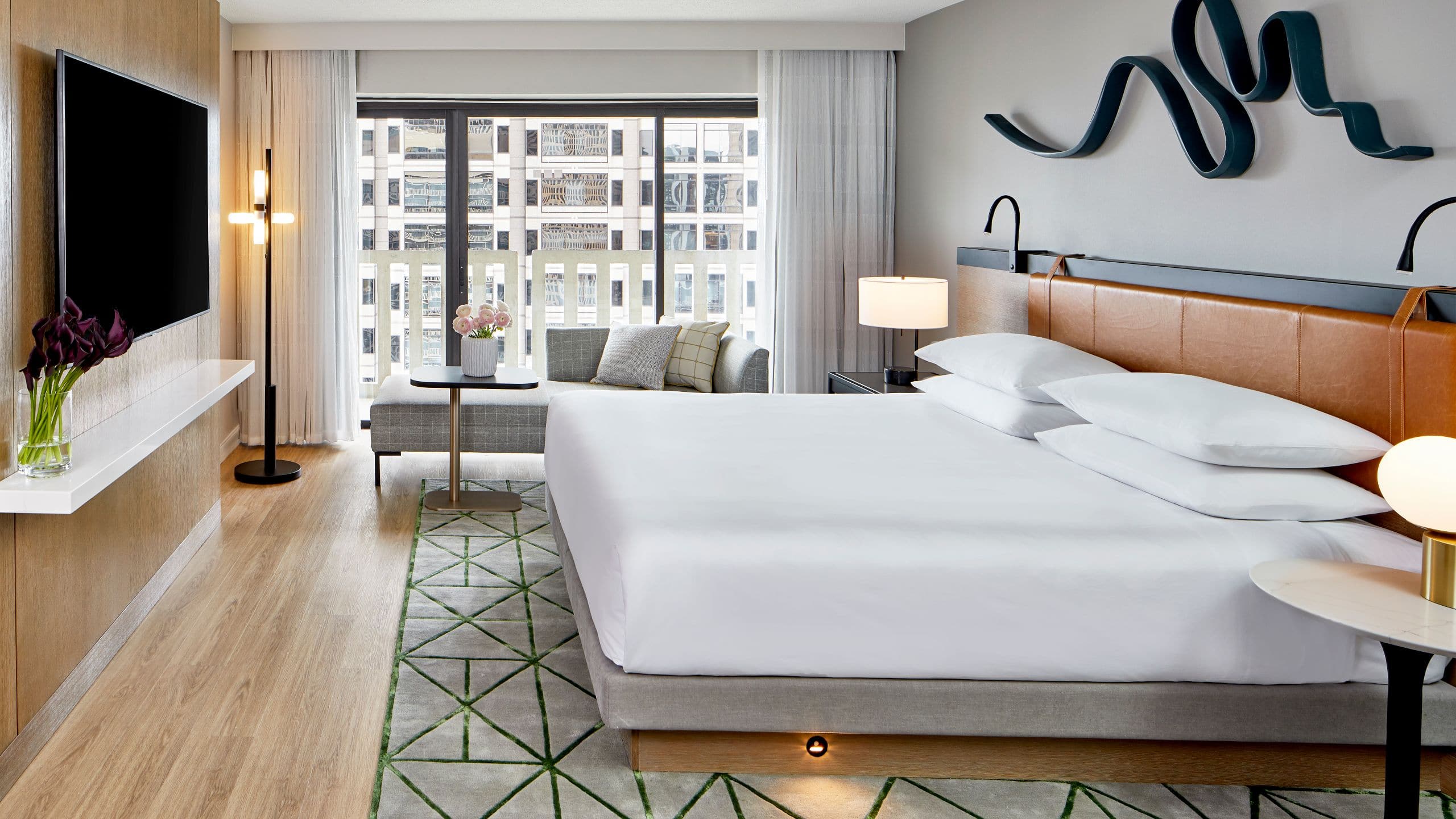 Hyatt Regency Atlanta Portman Suite Bedroom