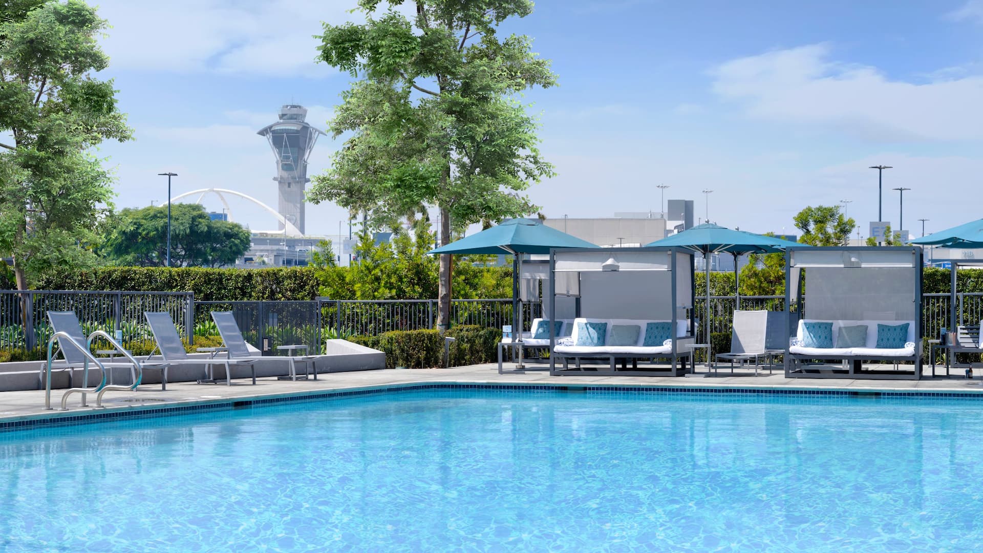 Hyatt Regency Los Angeles International Airport Pool Detail