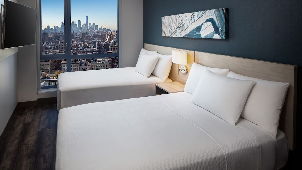 Two Double Beds Skyline Freedom Tower