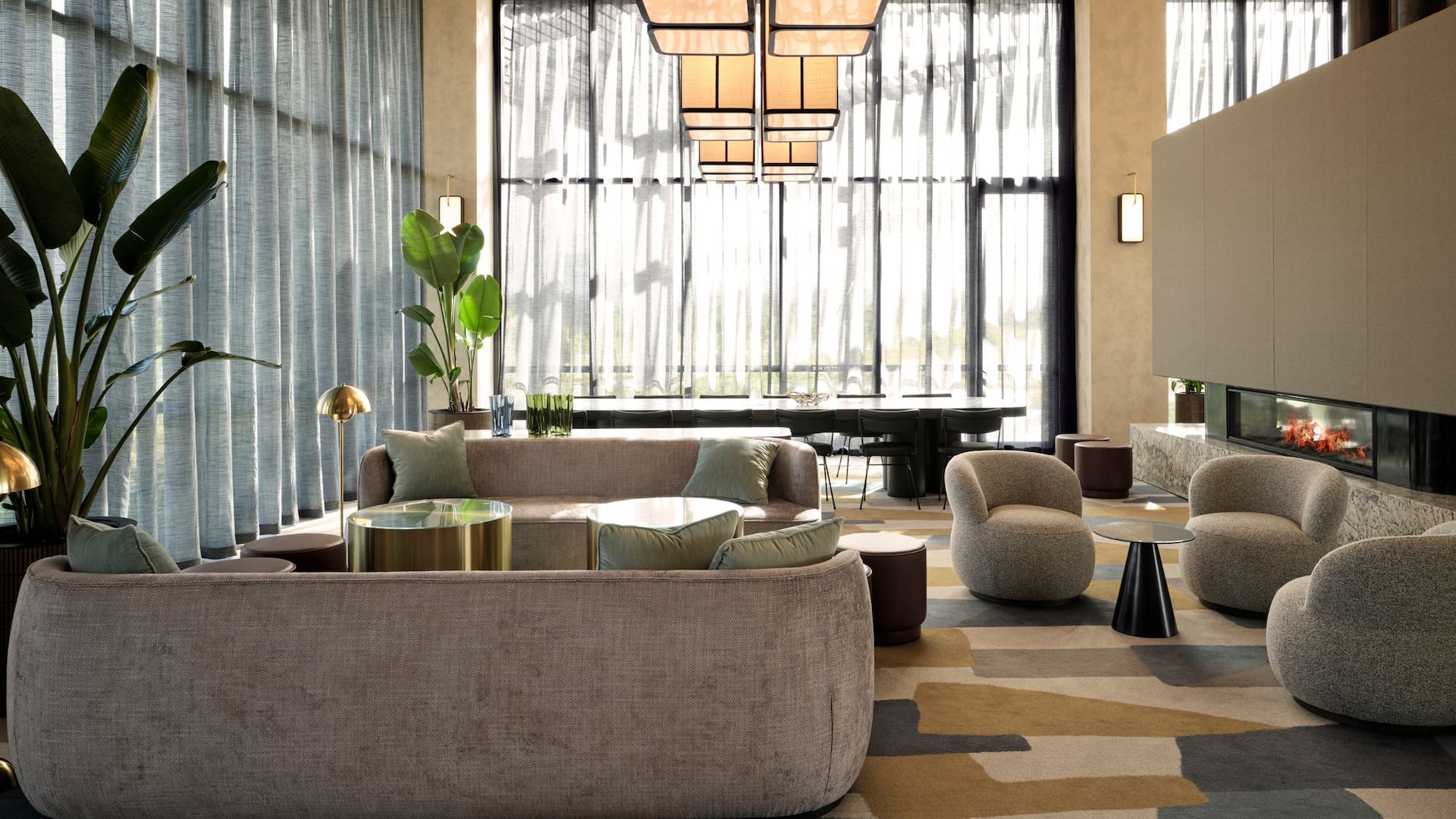 Hyatt Place Melbourne Caribbean Park Lobby Lounge Windows