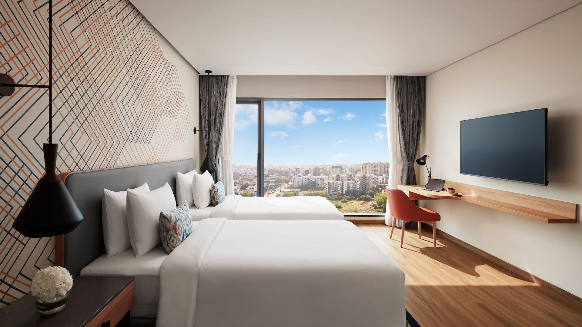 Hyatt Place Vadodara Twin Room Layout