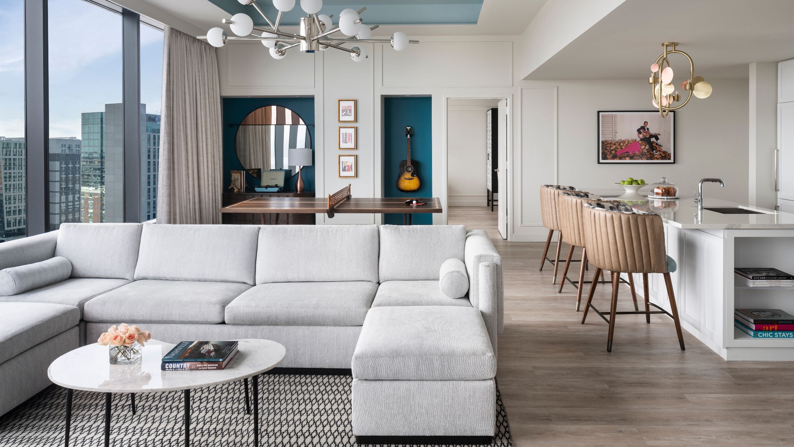 1 of 7 Hyatt Centric Downtown Nashville Presidential Suite Living Room